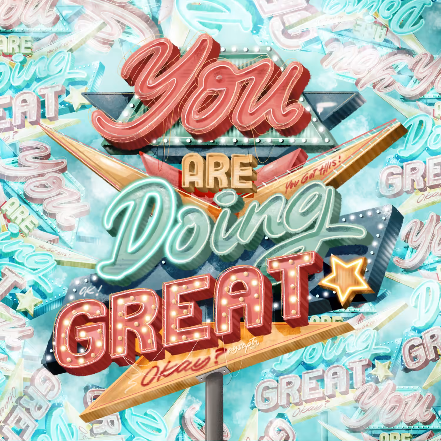 Lettering #015: You’re Doing Great