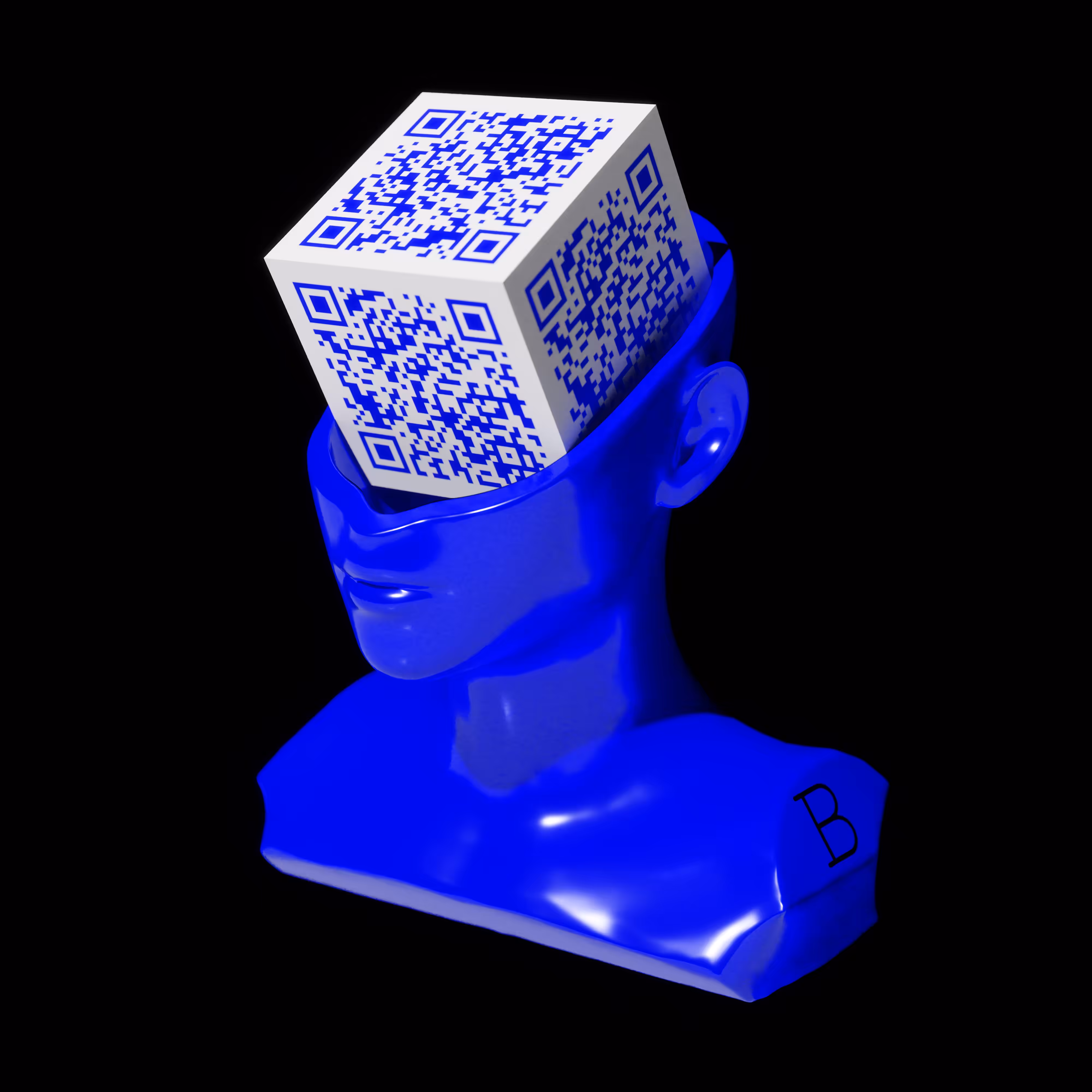 QRHead - Blue