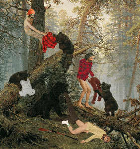 Later in the Morning in a Pine Forest 