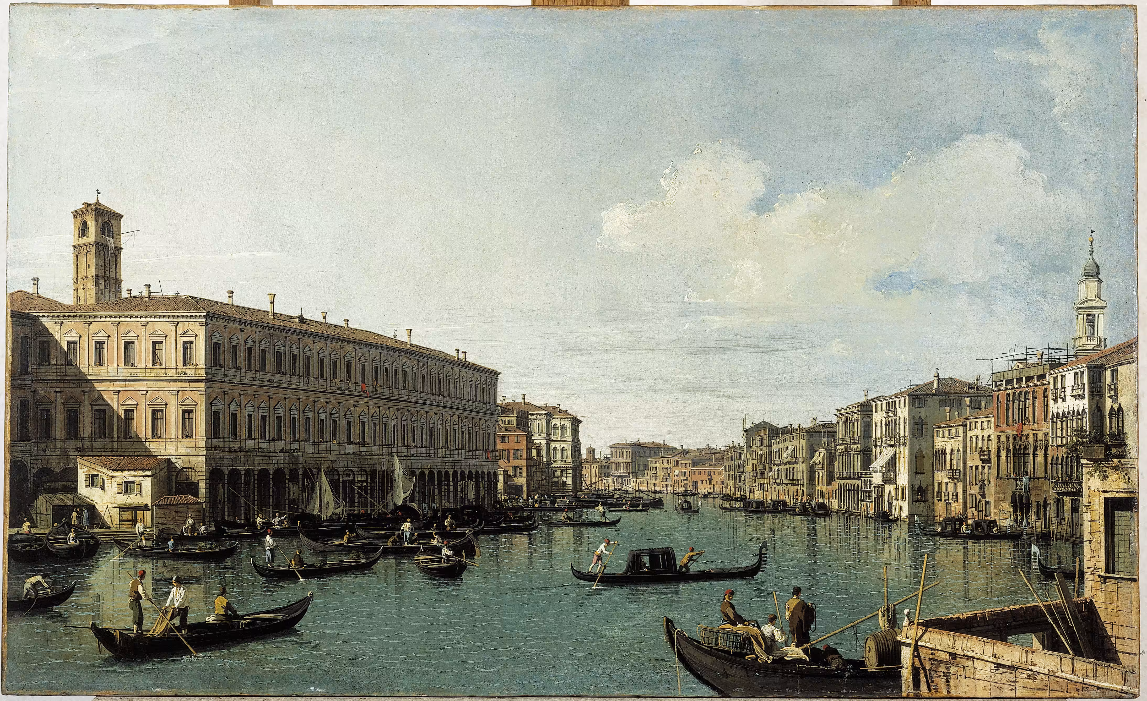 Le Grand Canal, vu du pont du Rialto