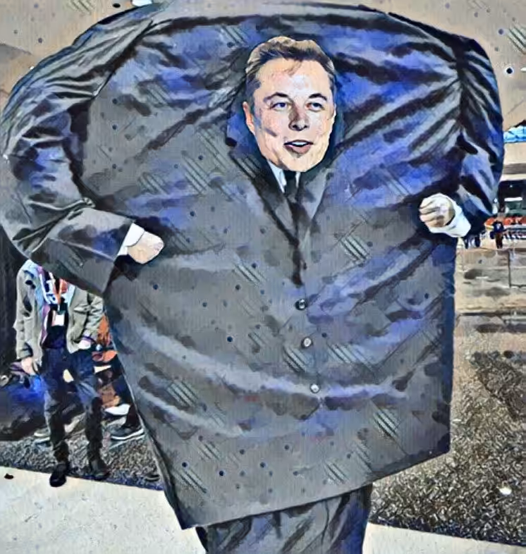 [musky] musky dawns a suit