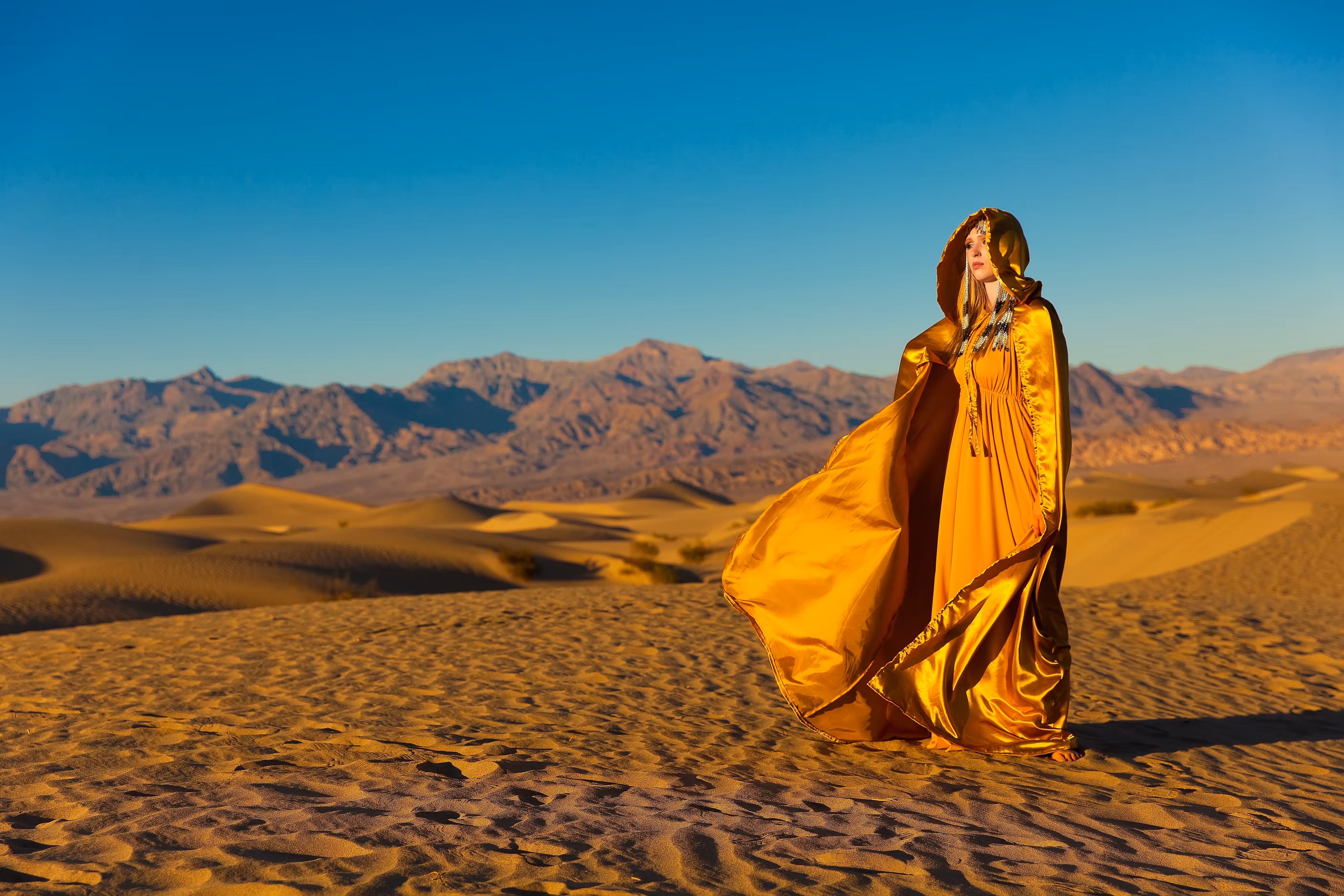 Sunrise Serenade: A Woman's Beauty Shines Through the Dawn