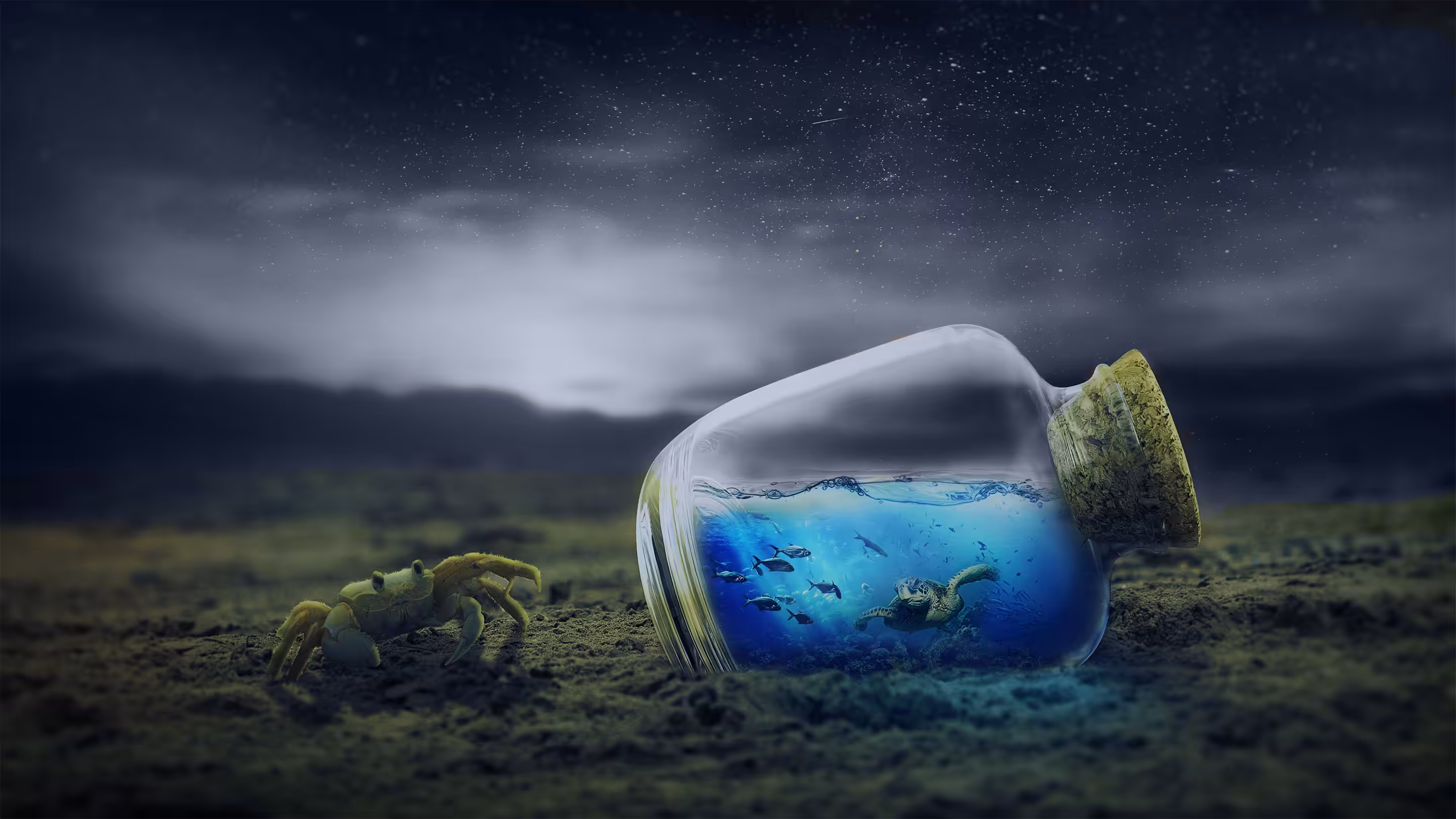 Another world on a bottle