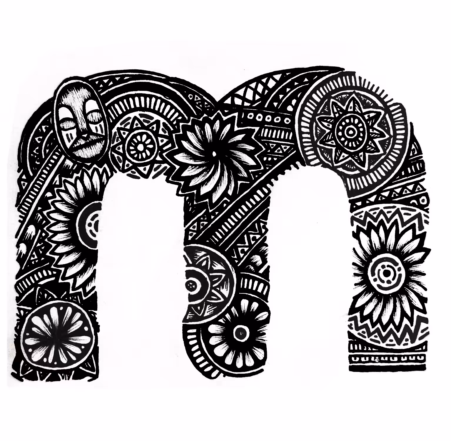 Alphrobet letter M