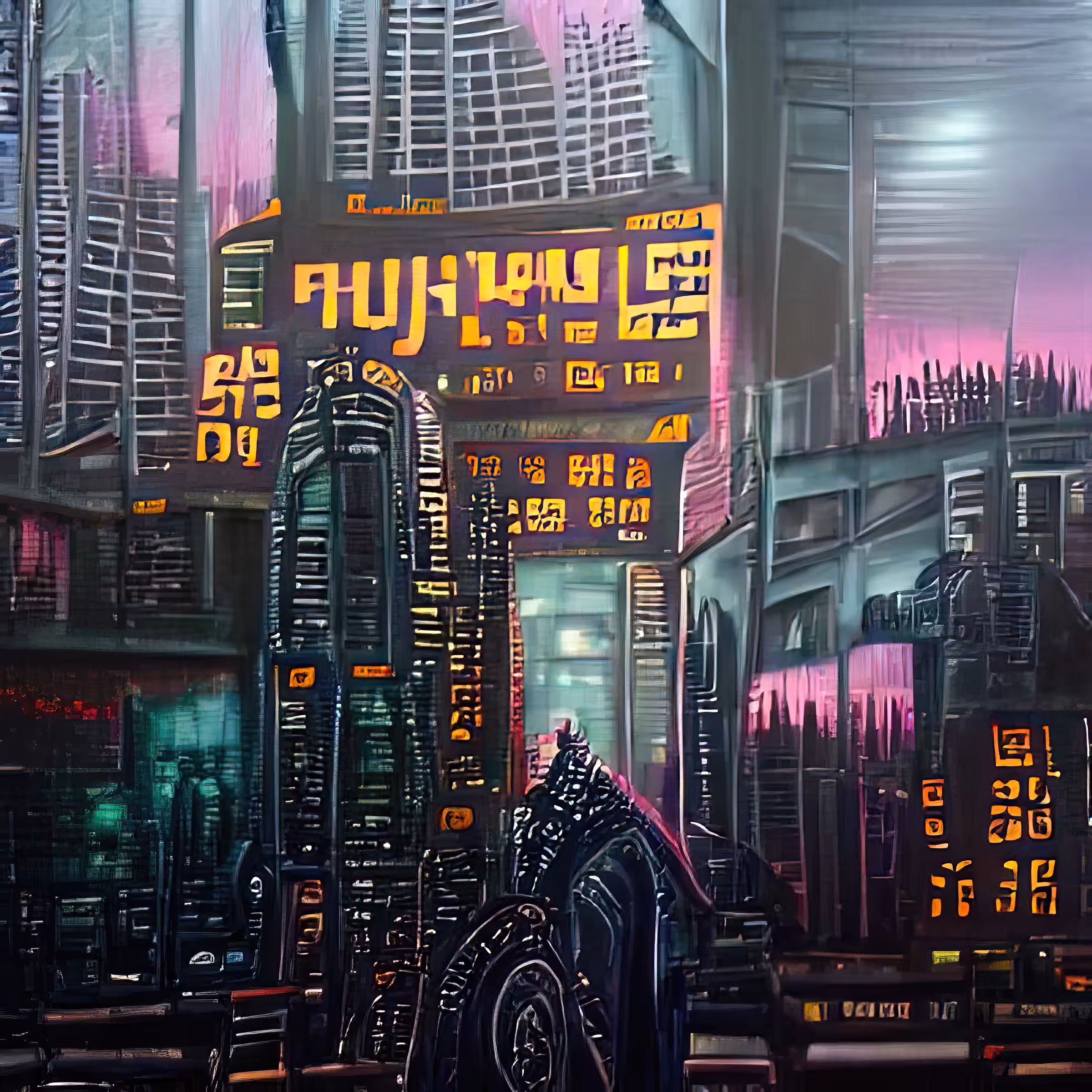 cyberpunk city dawn dVlEptgLiAbvOWFOyz9Y