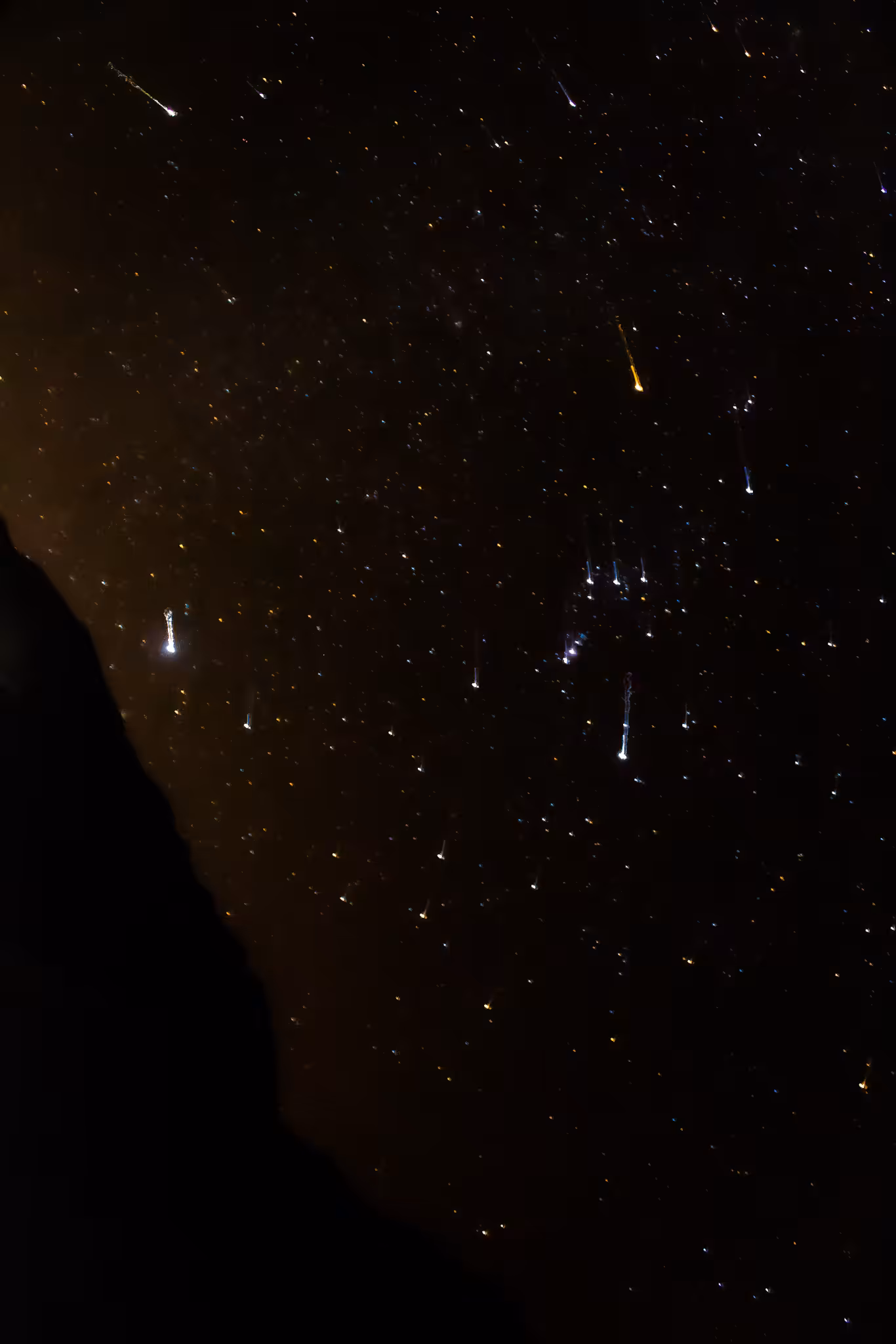 Shooting stars are just burning rocks