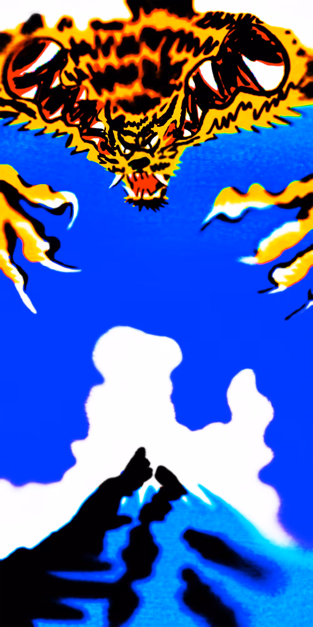 Tiger Watches Over a Mountain