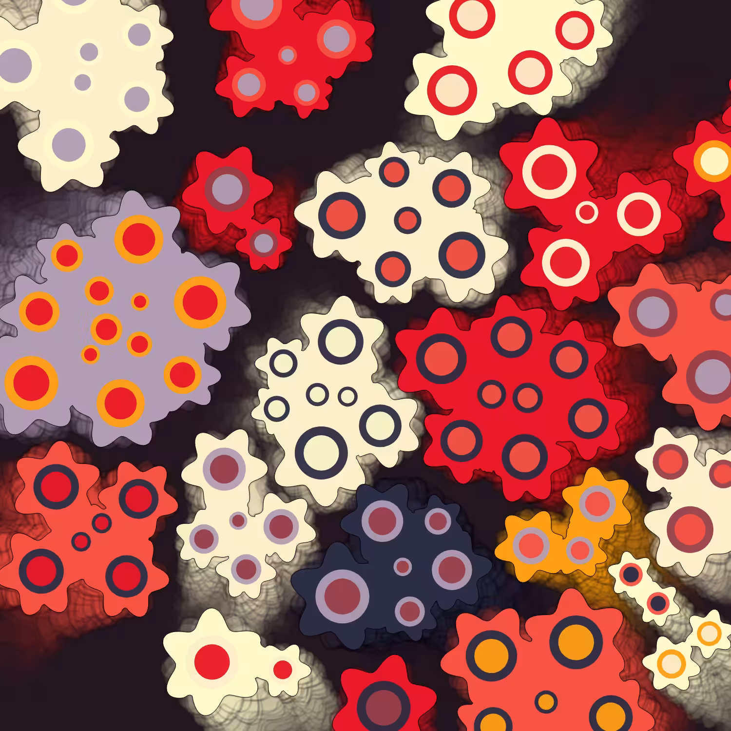 Geometric colorful shapes (Free edition) #137