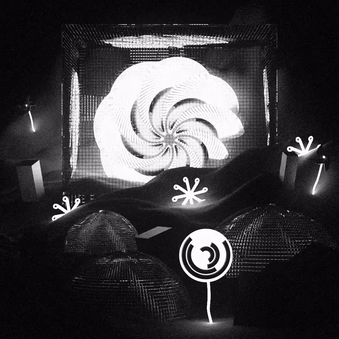 3D pinwheel #70 Black-White Dreams Collab with @ShahabVFX