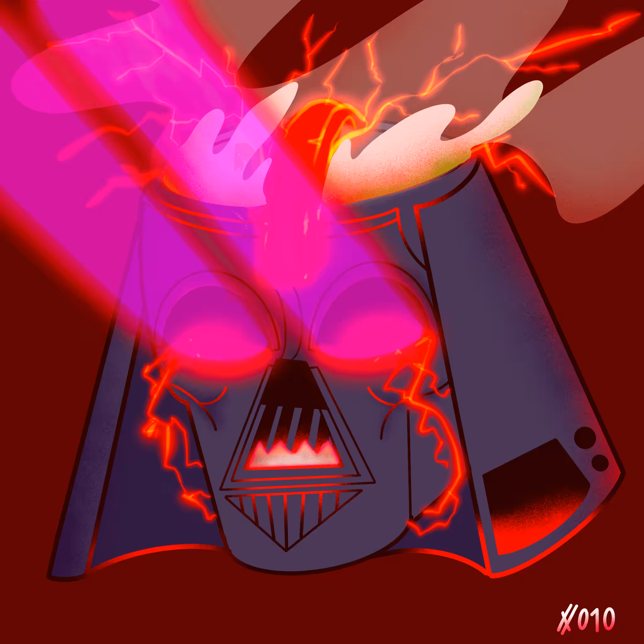 Crypto Skull #10 :Vader laser eye