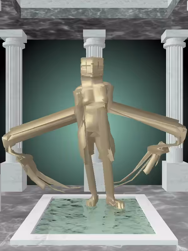 HeavenComputer: The Loser Faded Gold Woman #3779