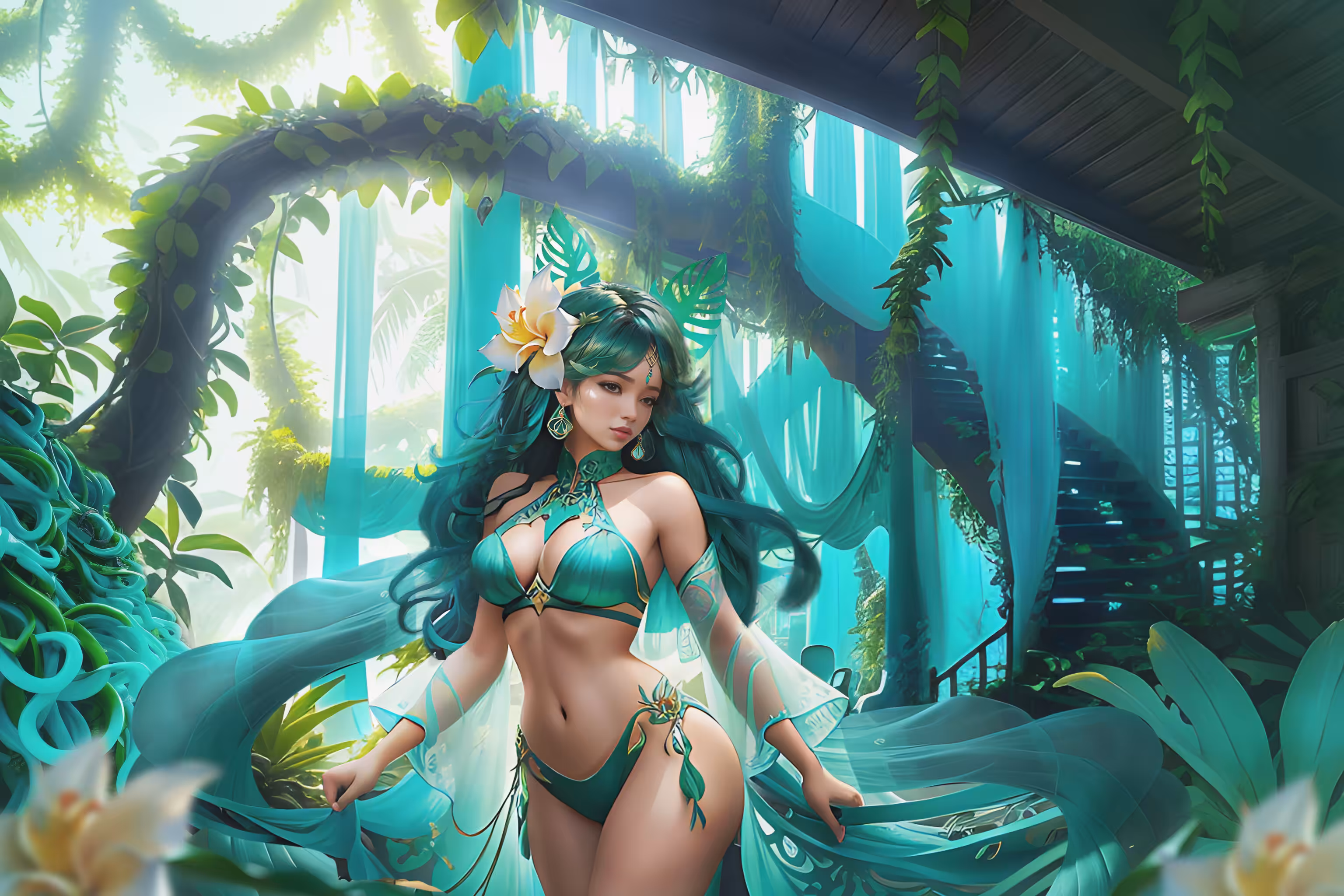 EMERALD- THE JADE VINE FLOWER GIRL