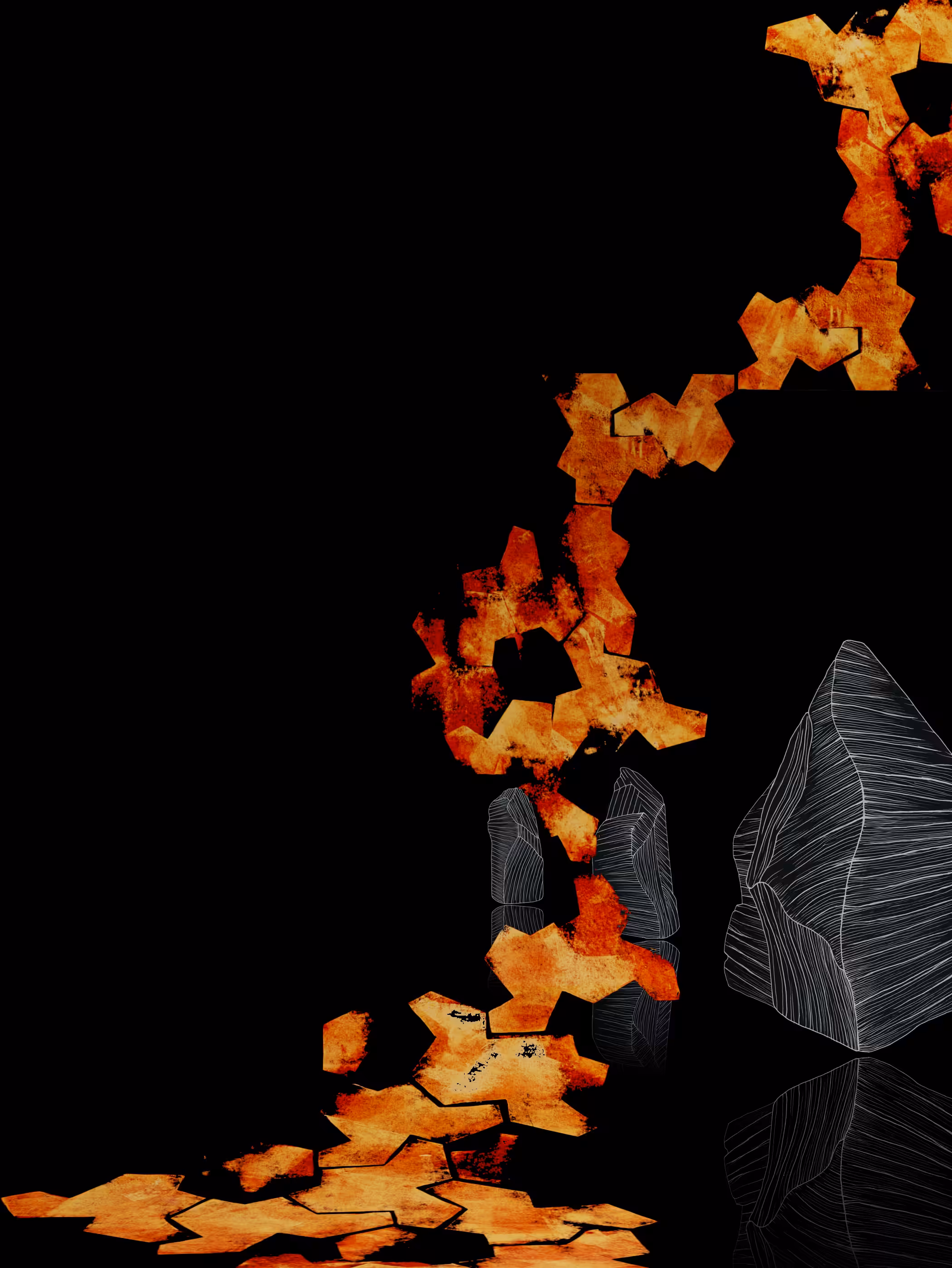Monoliths and the path of fire