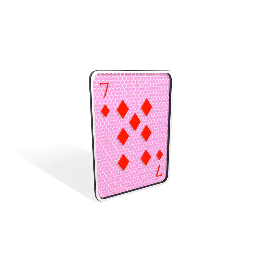7 of Diamonds : Tezicana Playing Cards