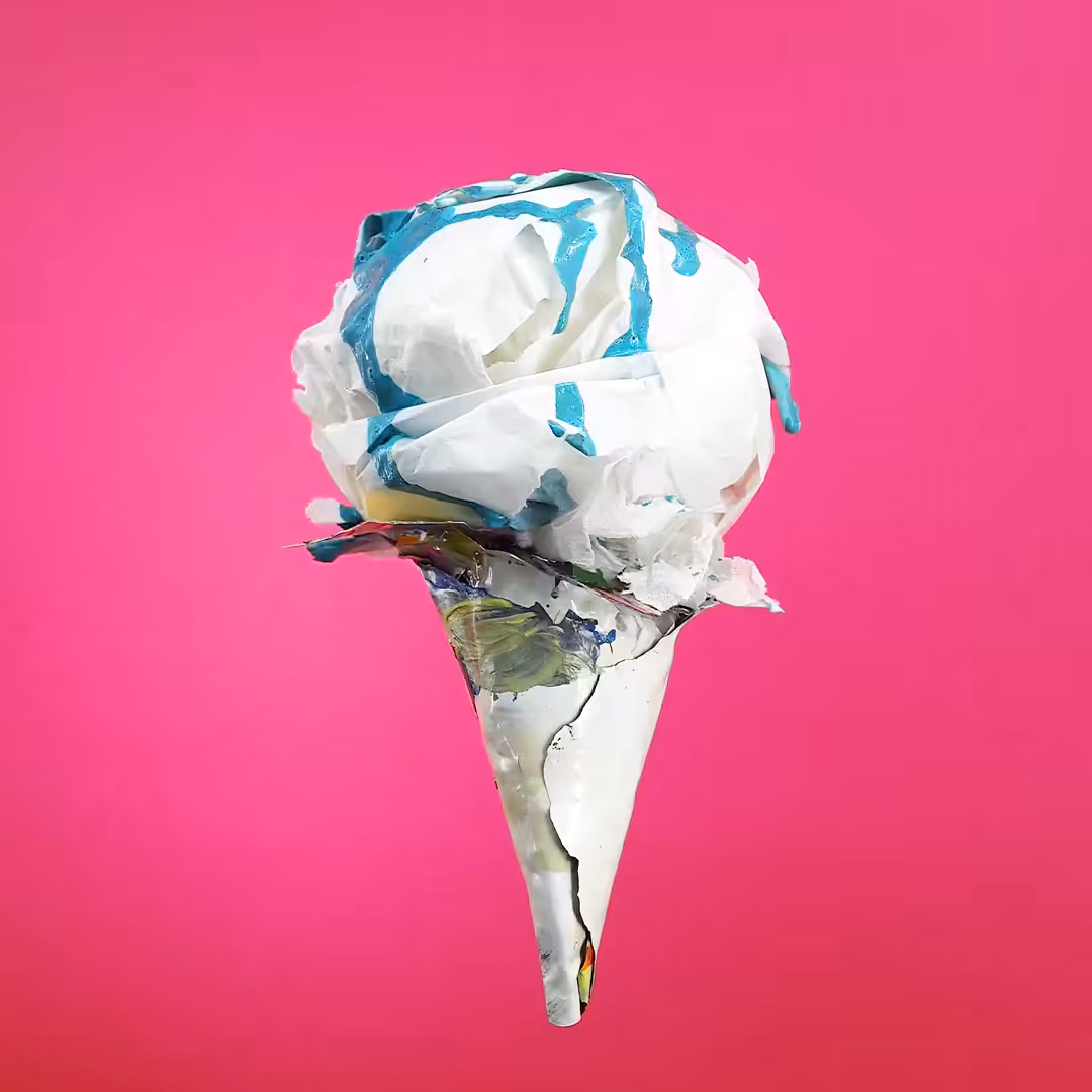 Vanilla mint ice cream