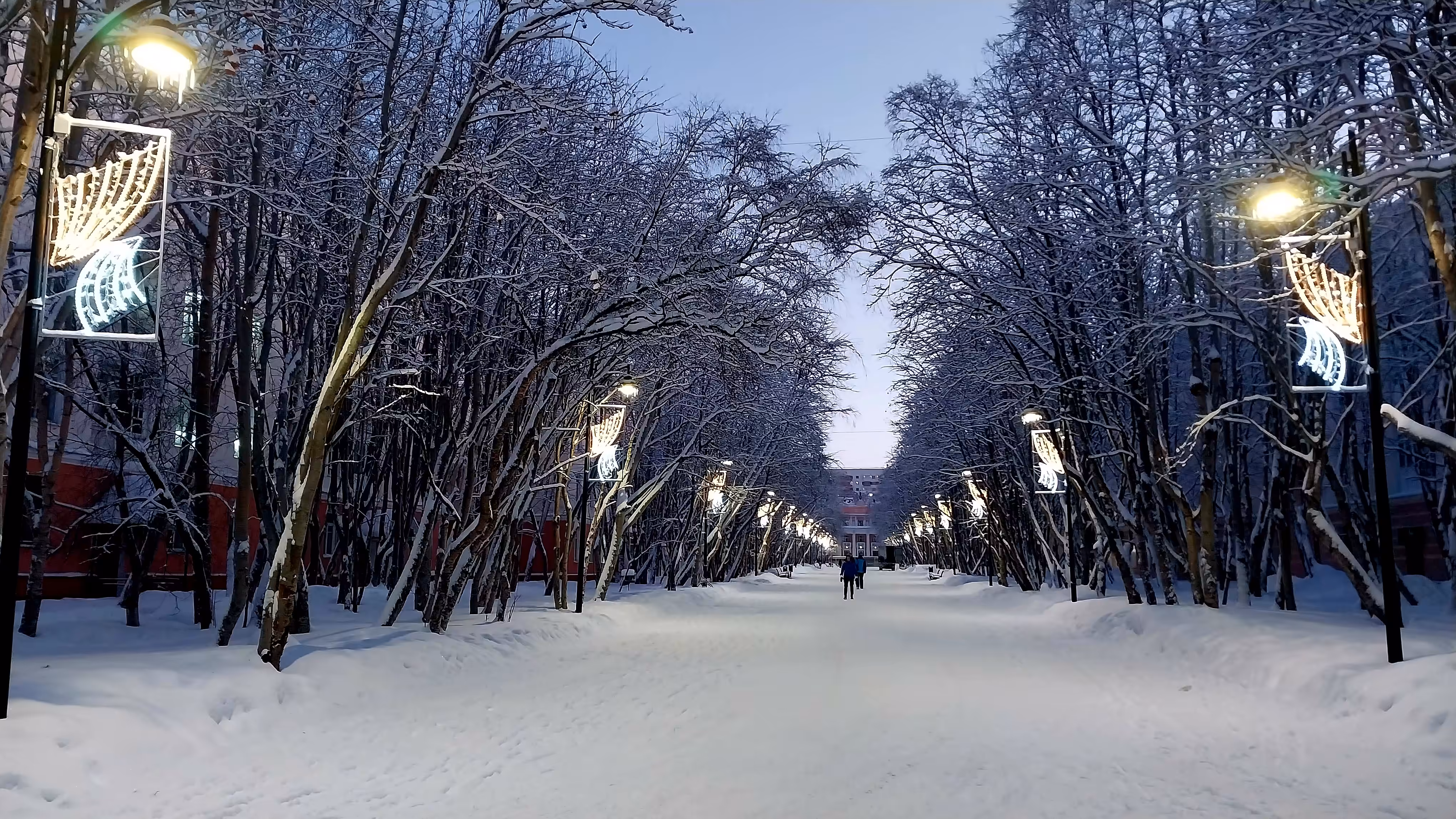 Snow-covered City