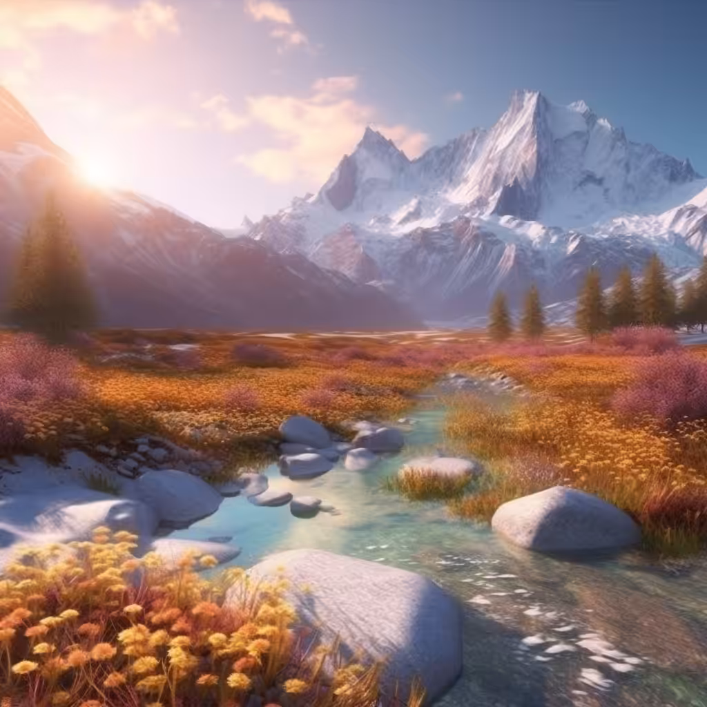 Mountains and Streams 2