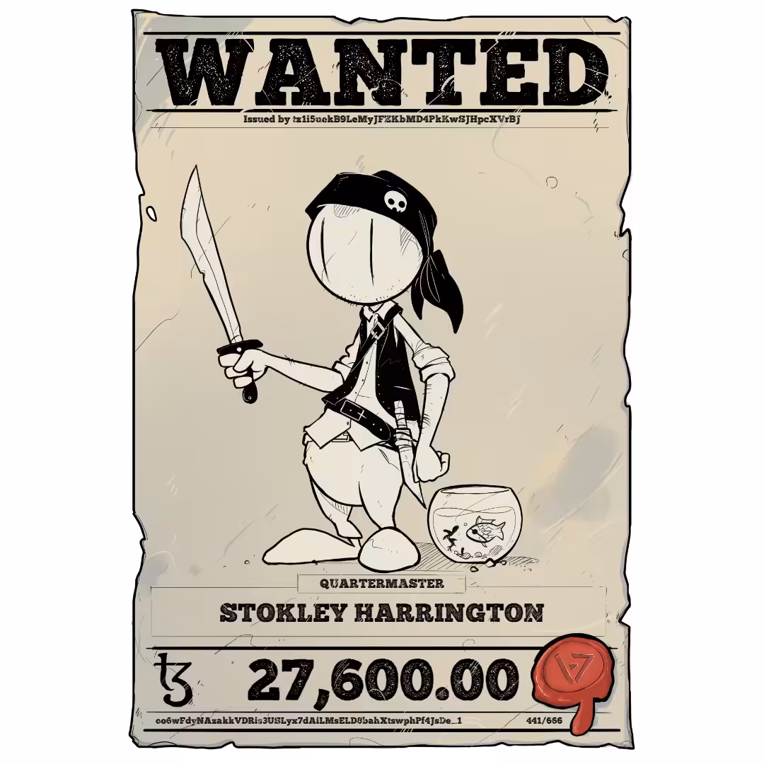 STOKLEY HARRINGTON | TEZOS PIRATE 441/666