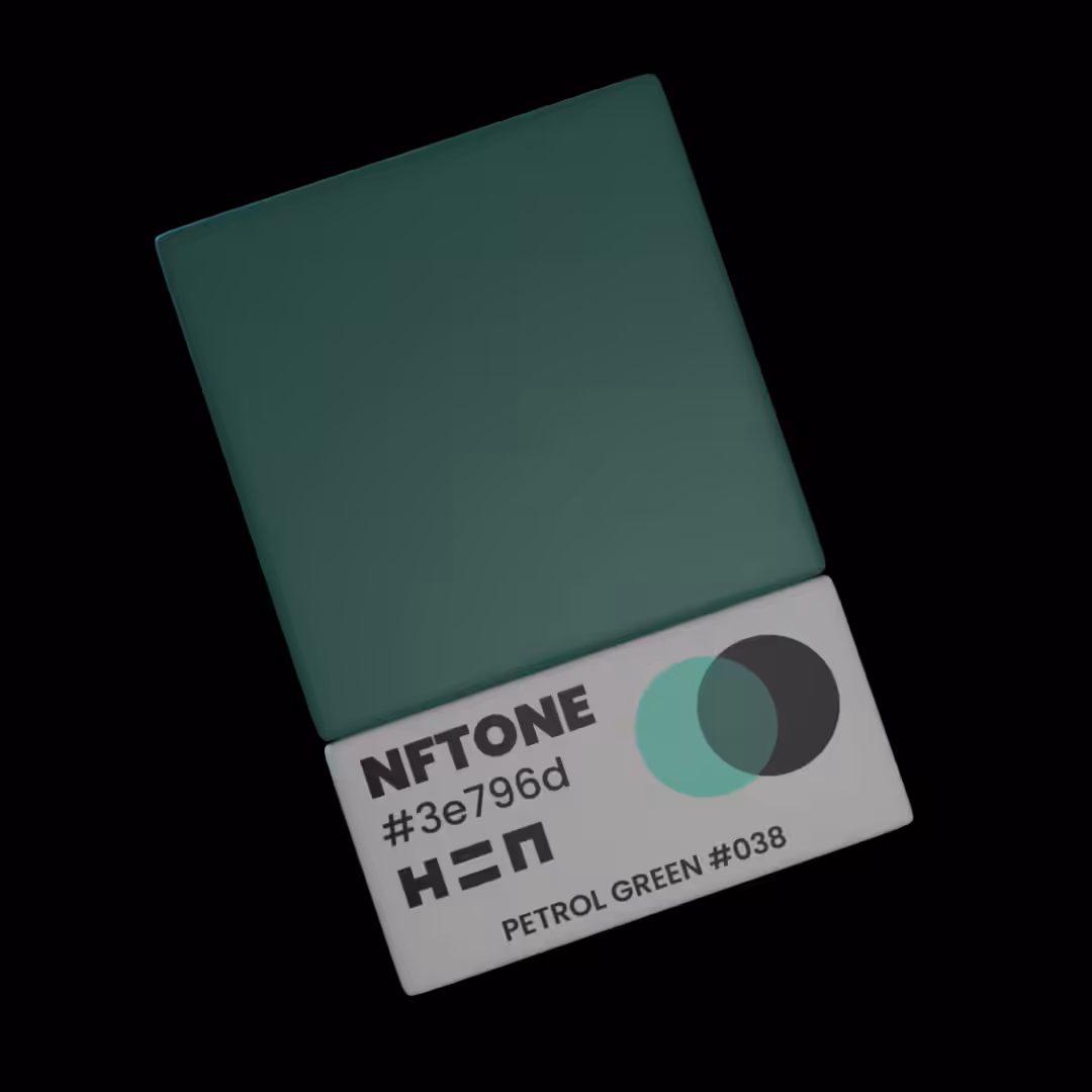 NFTONE Mixed Swatch - Petrol Green - #038 - H=N Mixable Swatches Collection