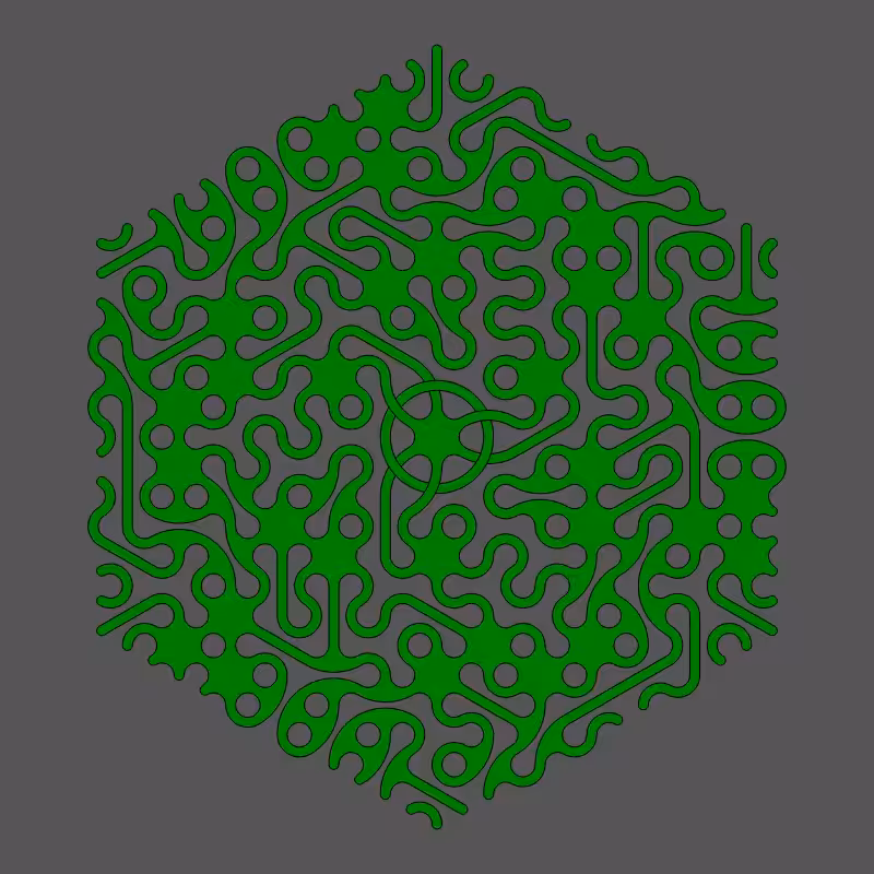 Threefold Symmetry - Dark Variations #462