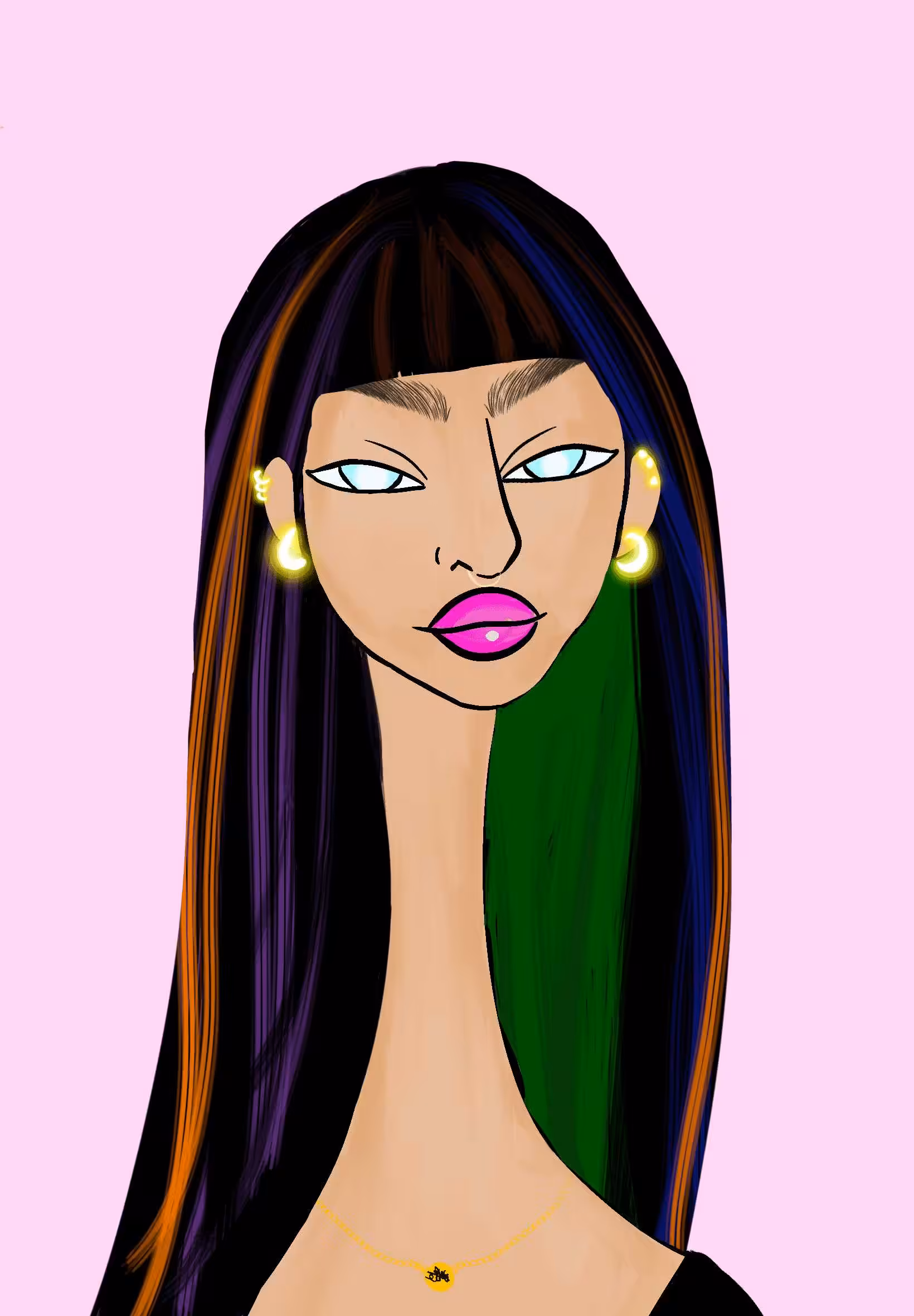 Long Neckie Lady #2520