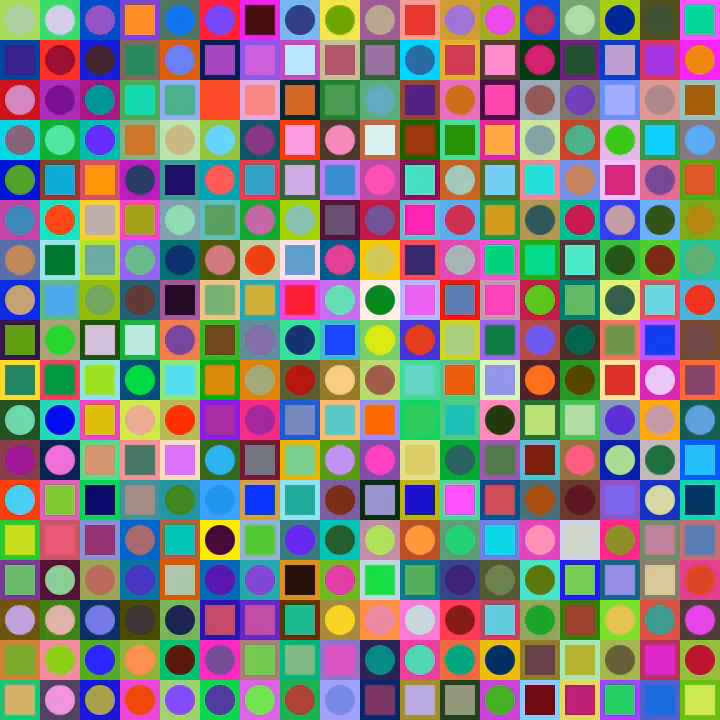 Square Dot Composition #28