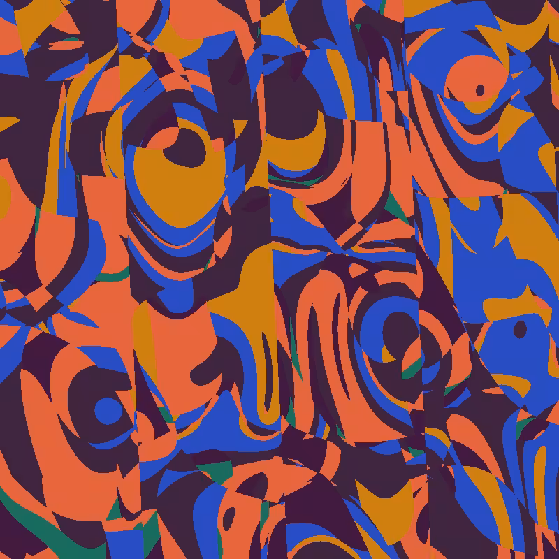 Geometric colorful shapes 3 (Free edition) #109