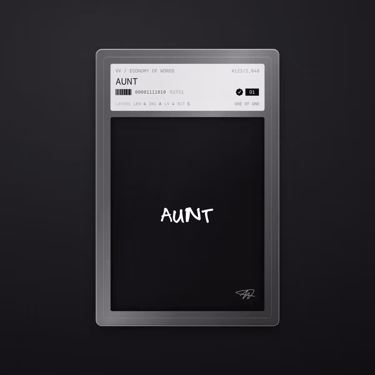AUNT · #123