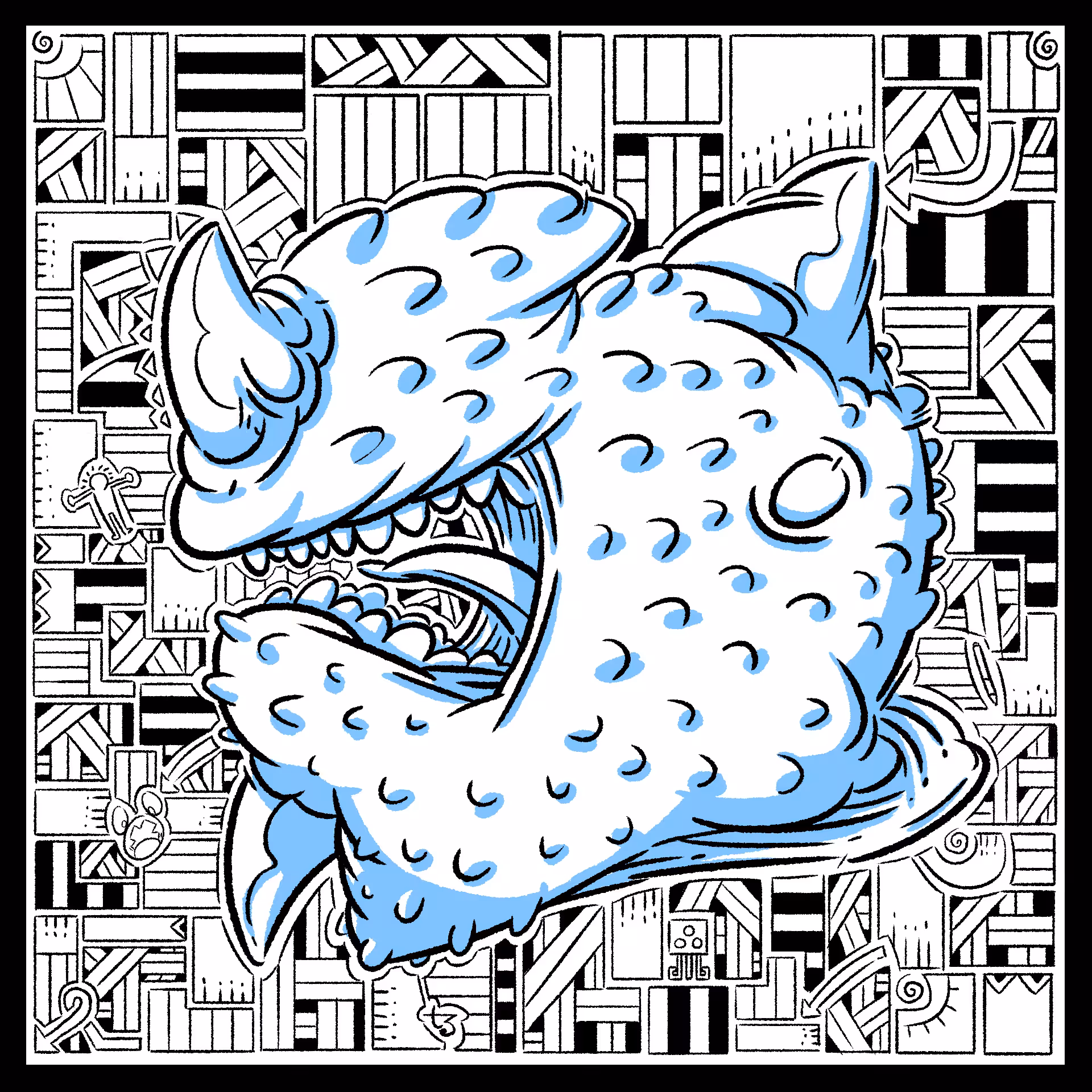 Creature 017 LineArt