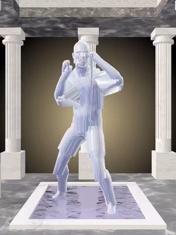 HeavenComputer: The Punching Melted Blue Man #7398