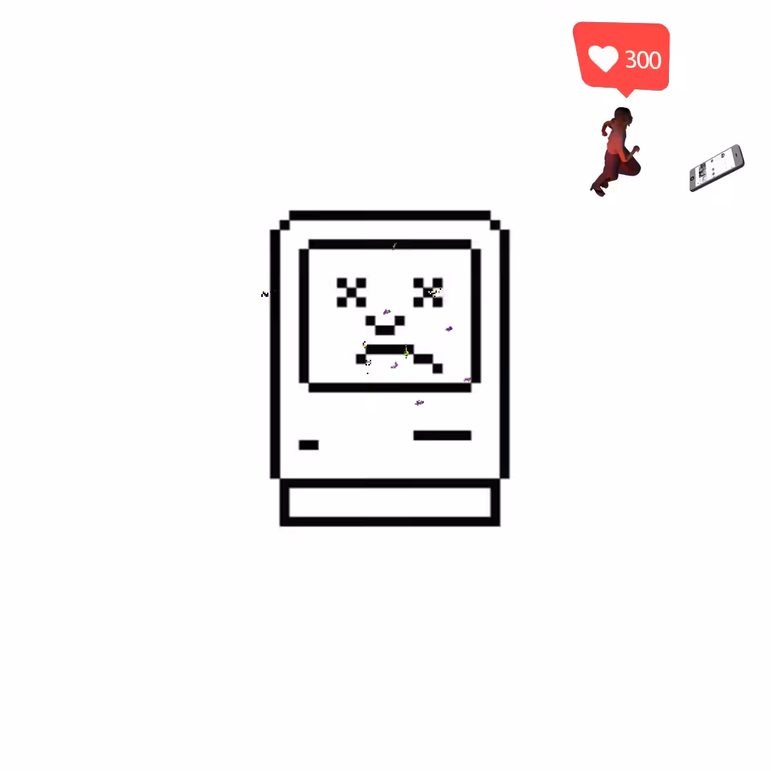 Canvas by Felt Zine: Canvas #182: mac screen. — error. — virus. — chasing clout. — dreamscape