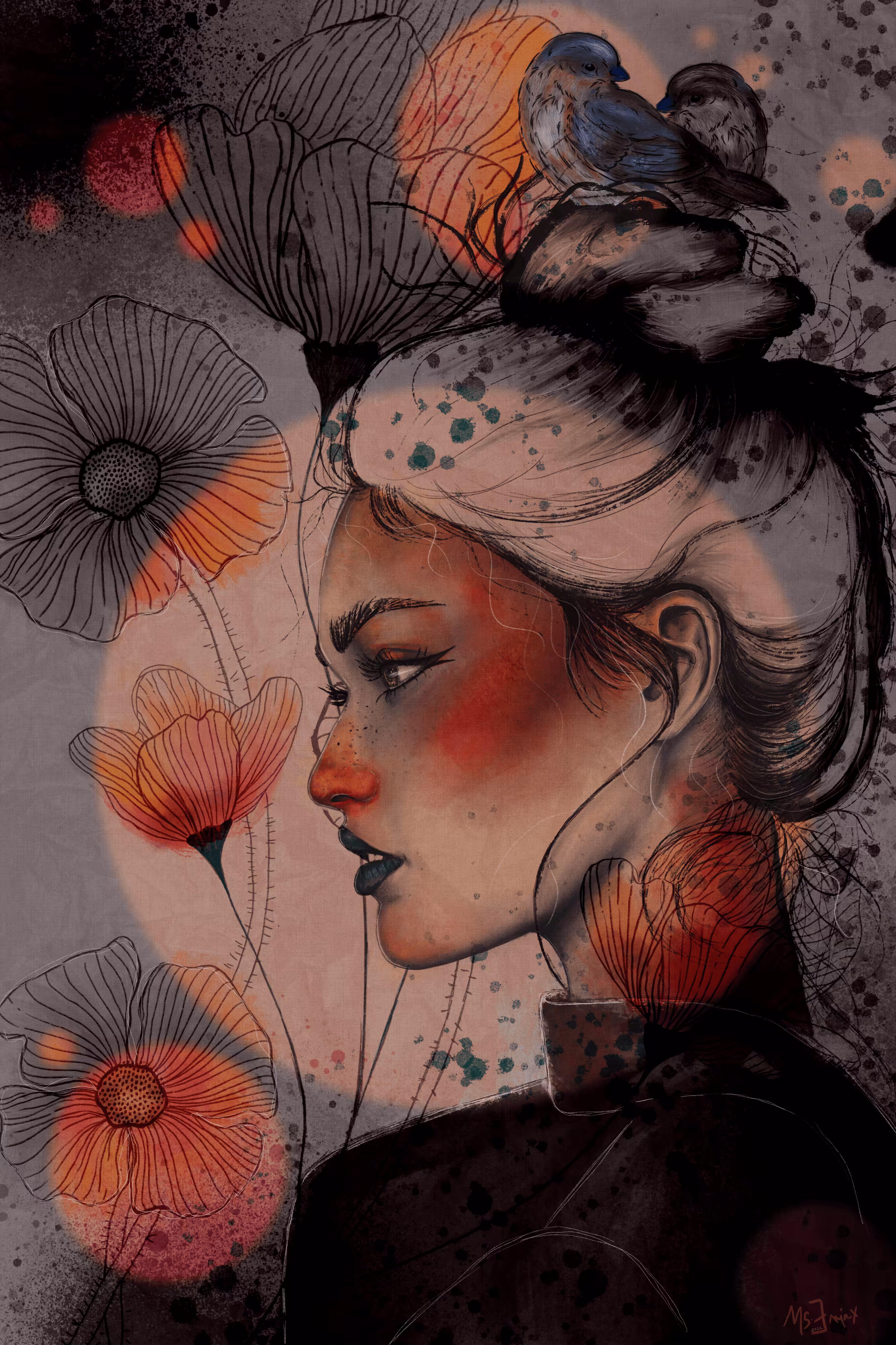 BETWEEN FLOWERS