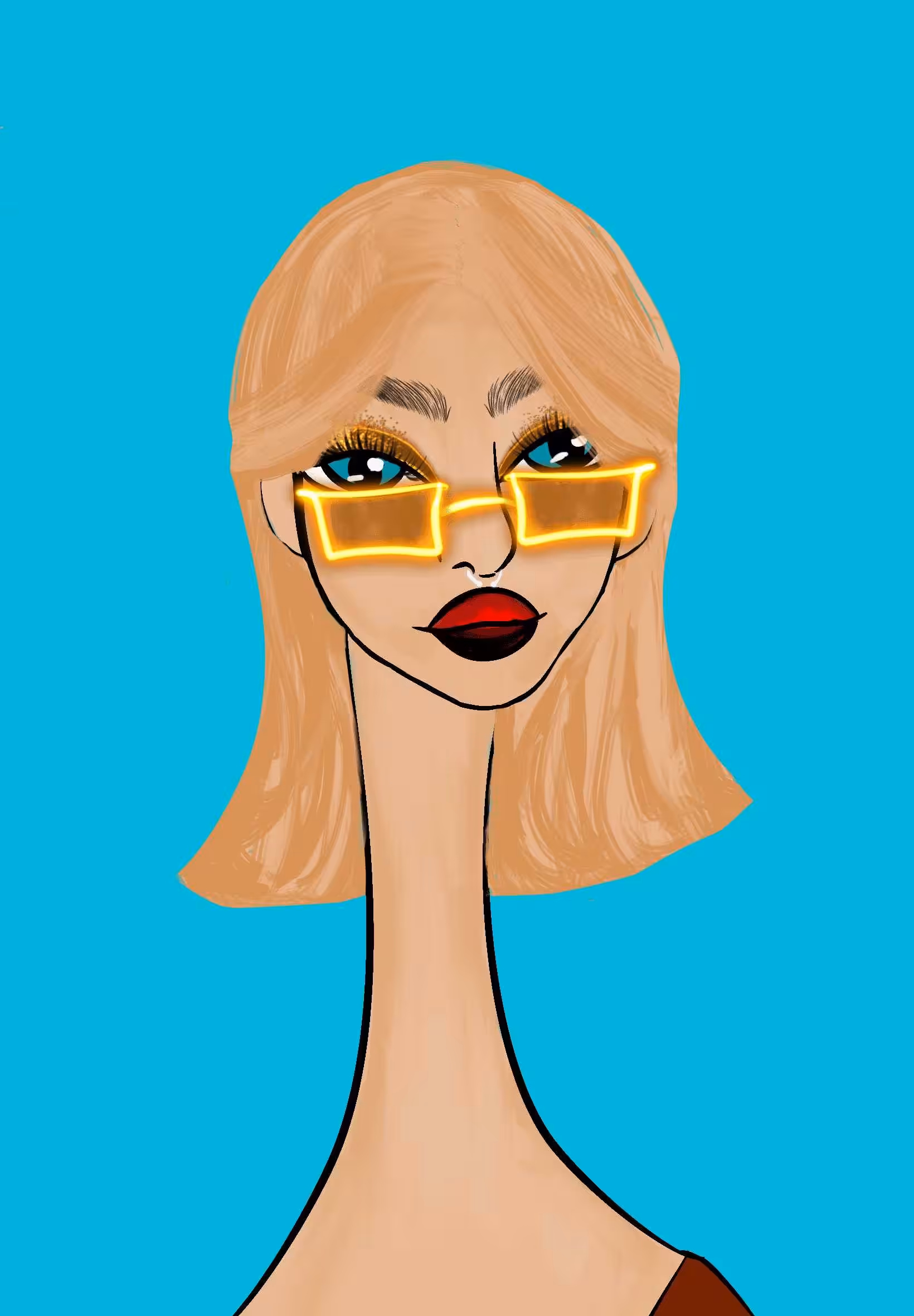 Long Neckie Ladies: Long Neckie Lady #2168
