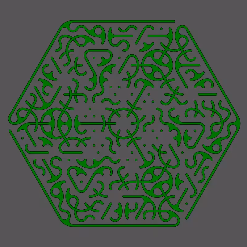 Threefold Symmetry - Dark Variations #330
