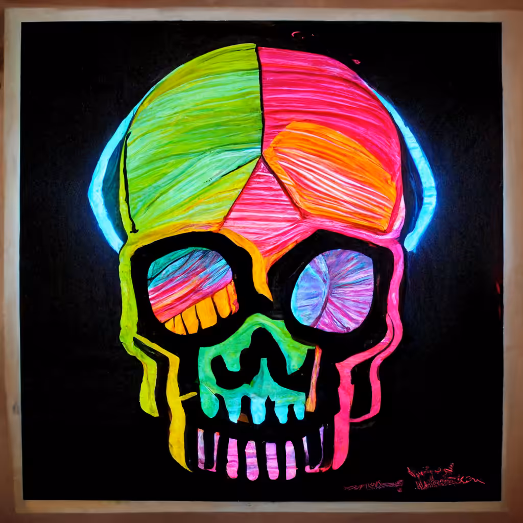 Neon Skull 17