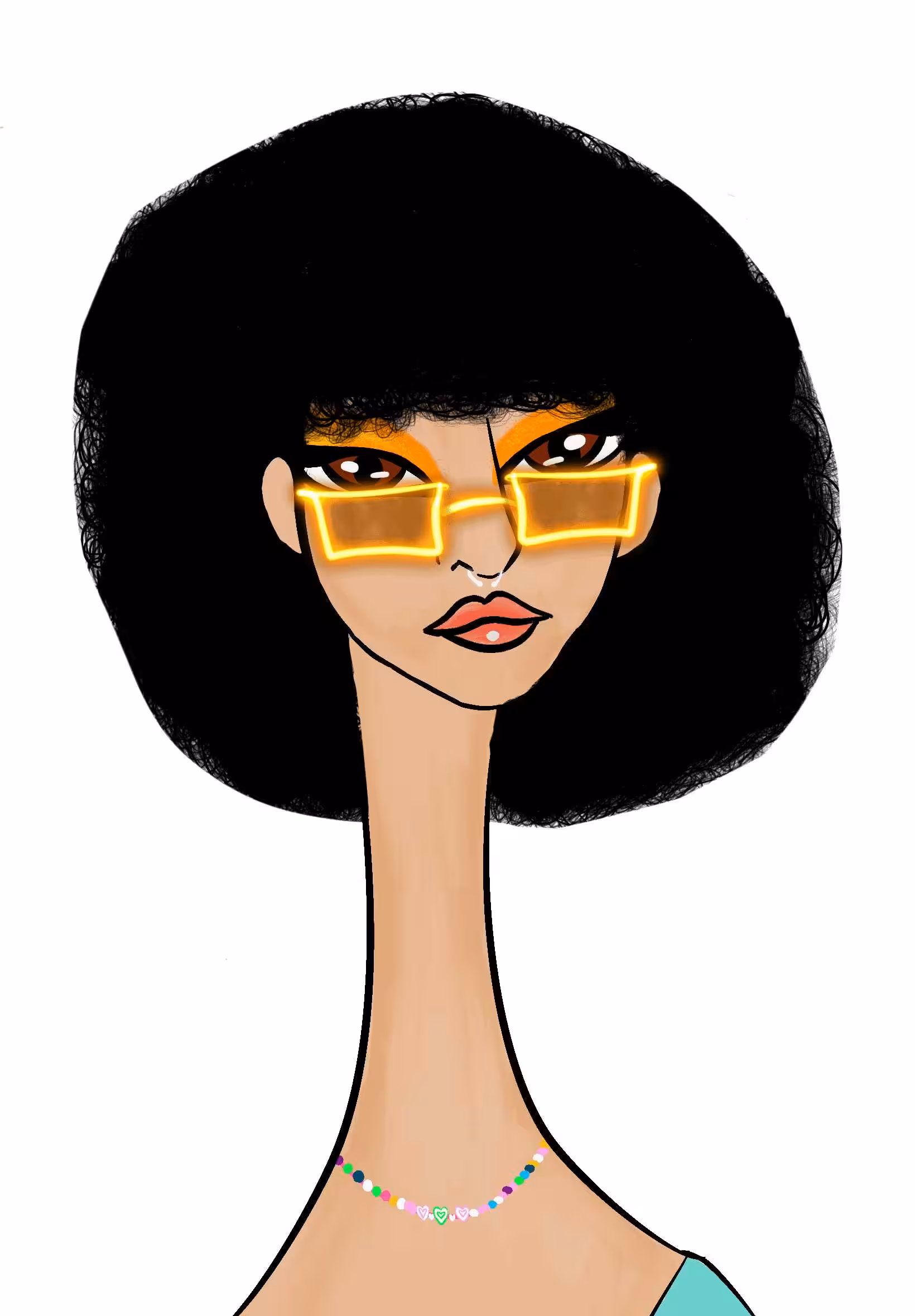 Long Neckie Lady #2840