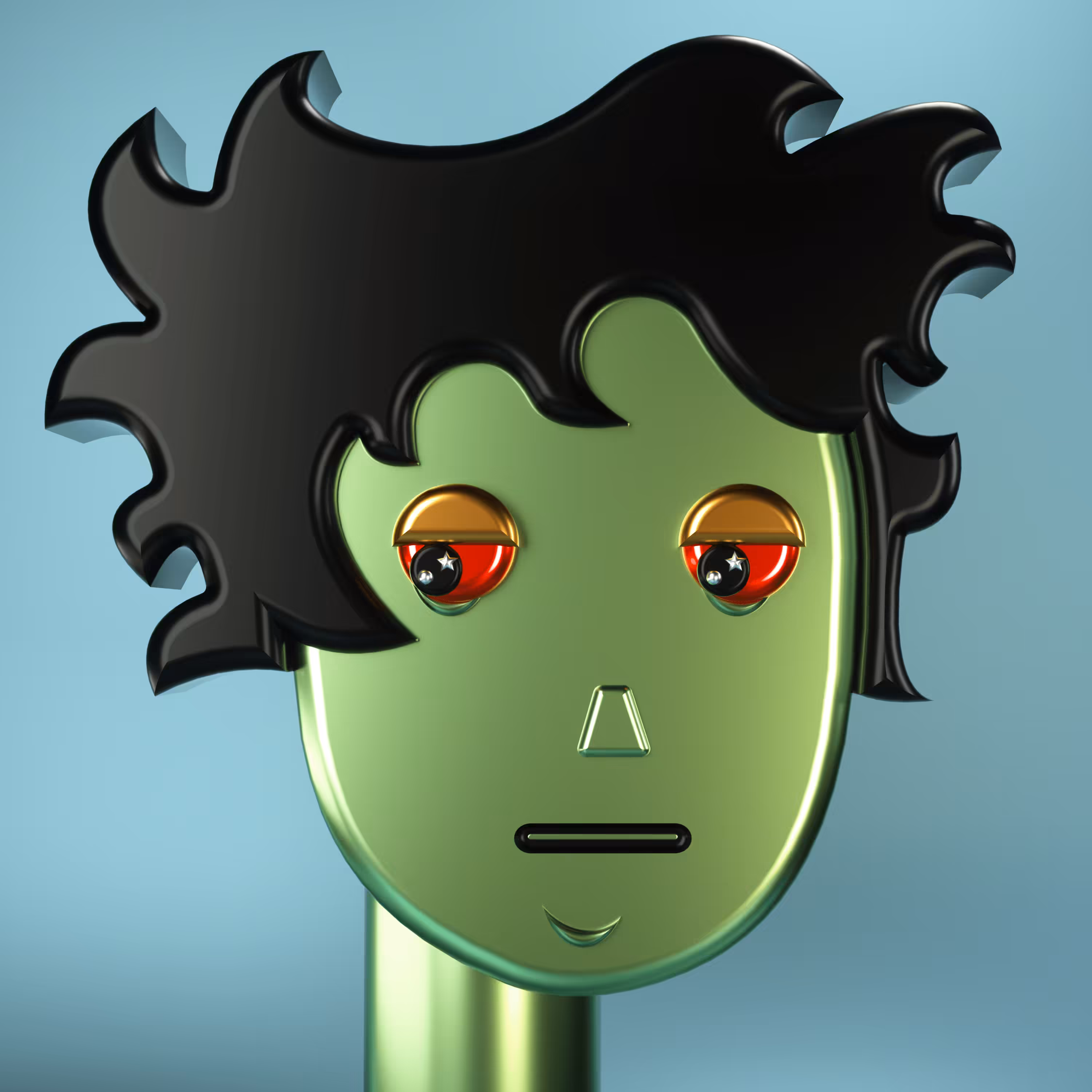 3D Chrome Punk #0091