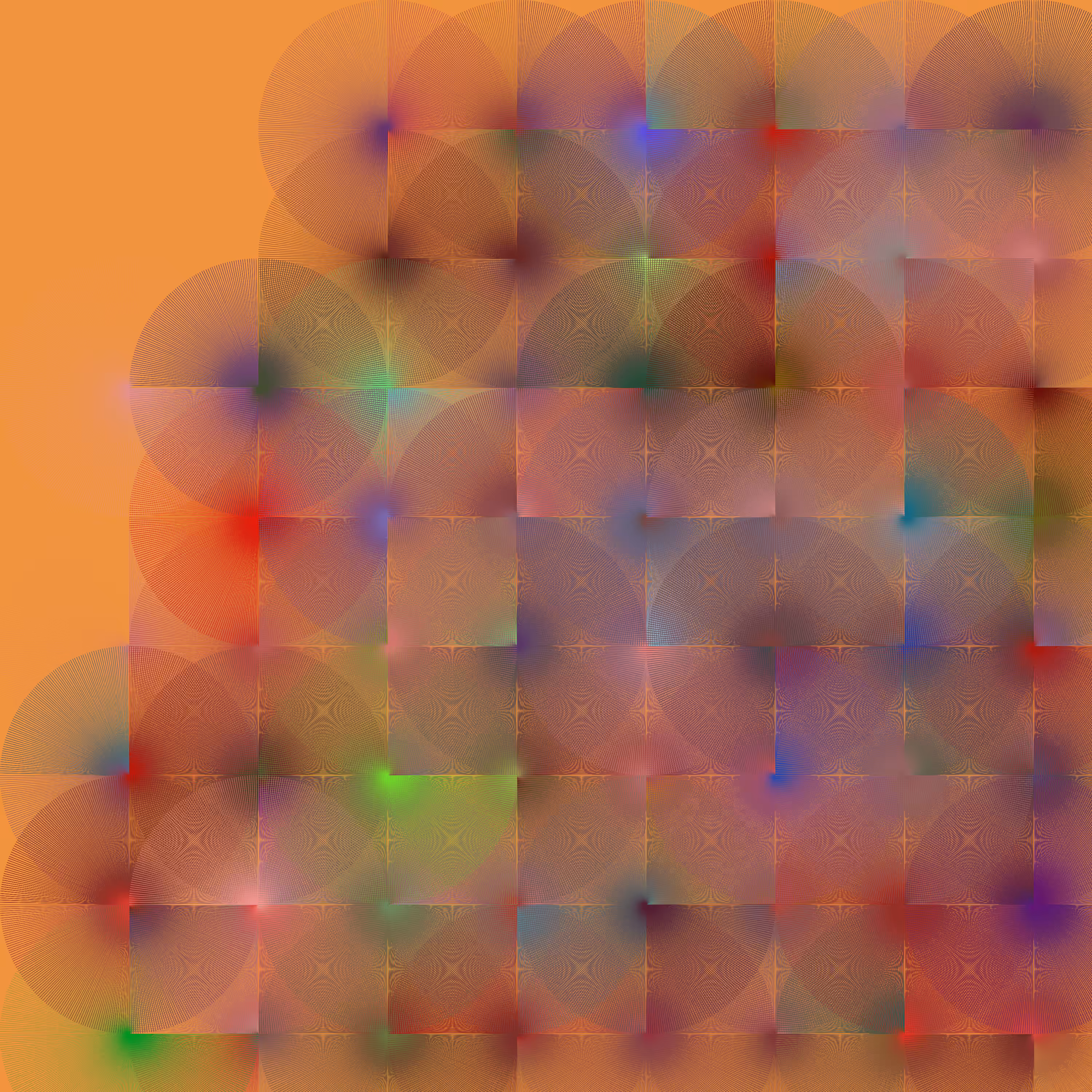 Orange Written Circles