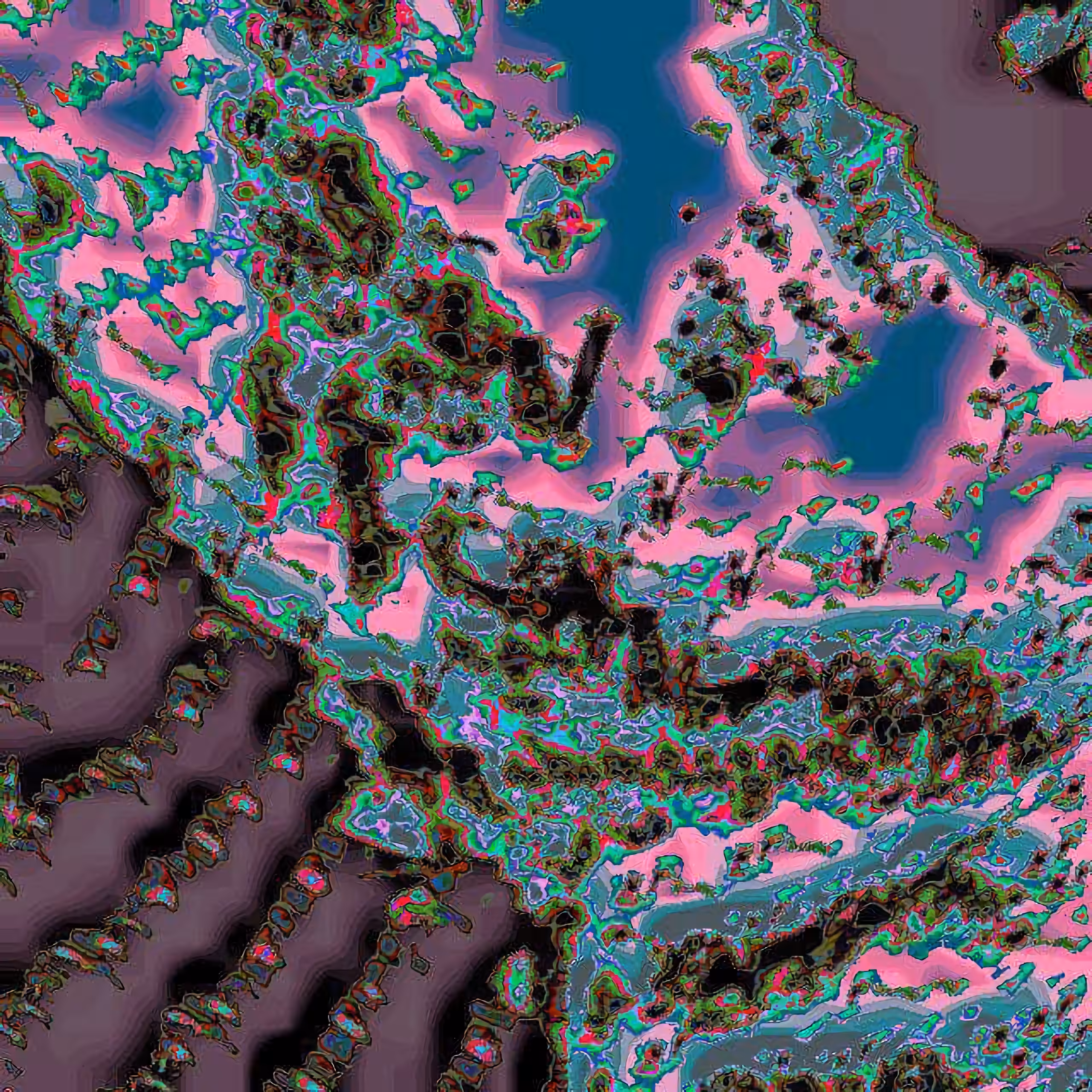 Topographical dissonance of a colorblind person #2