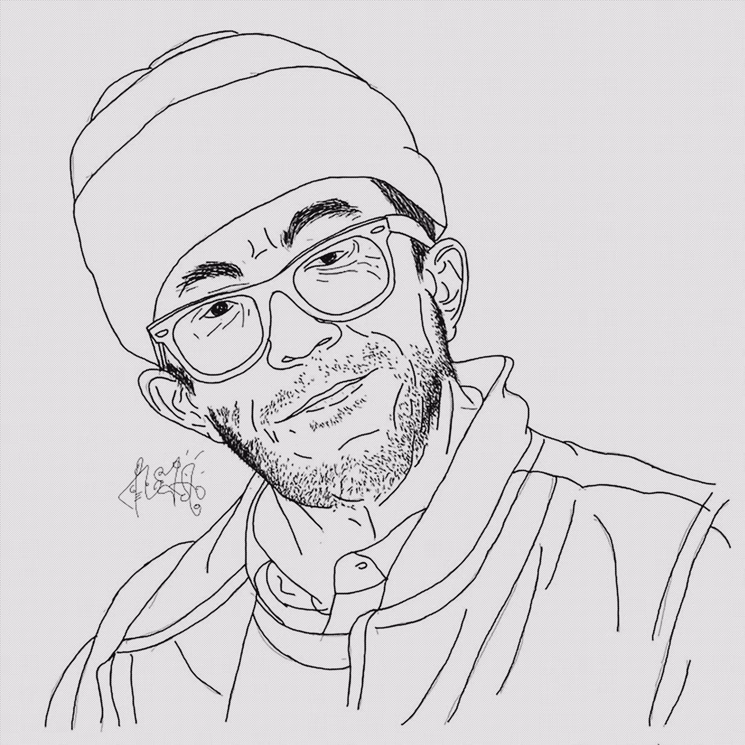Scribble of Jake Phelps' Face - OG