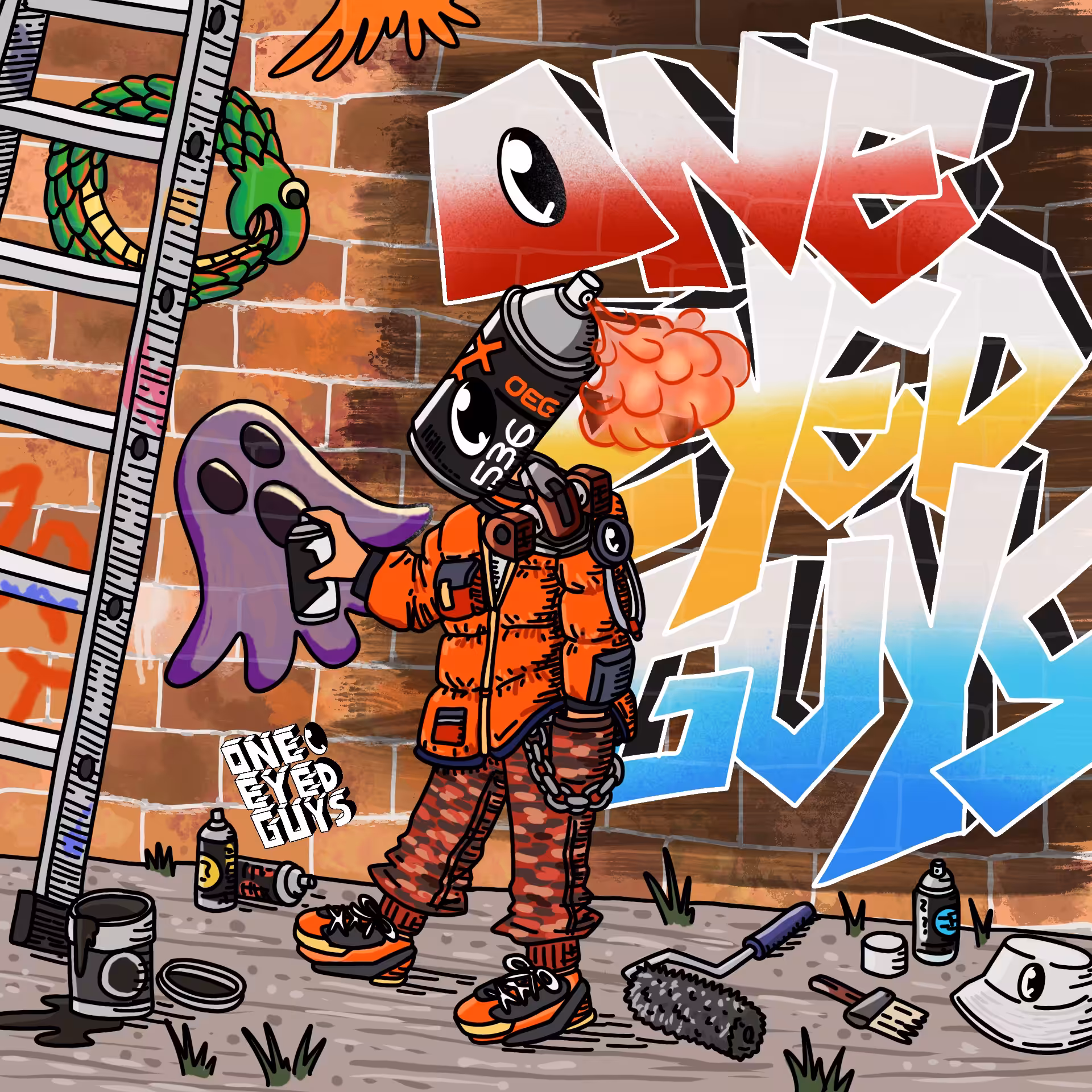One eyed guys: Graffiti artist OEG