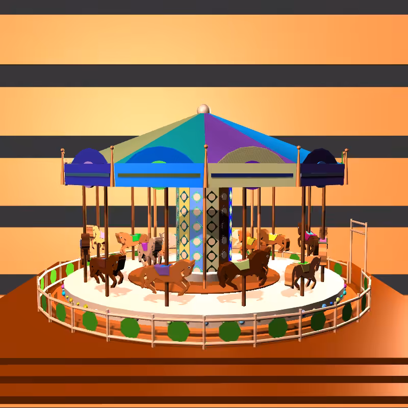 “Uncle Run” Fun Park: Carousel  #5