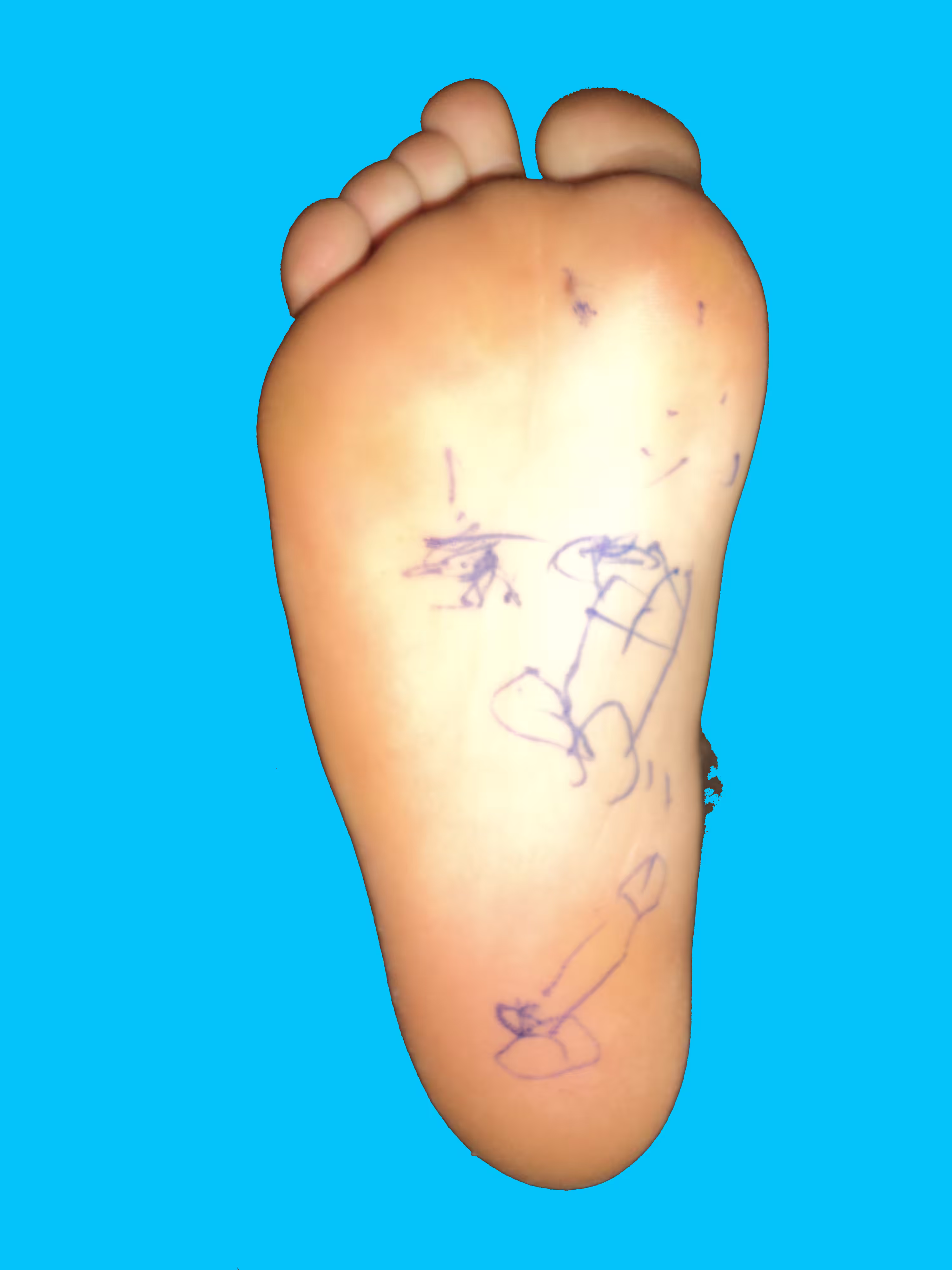 Friend's foot