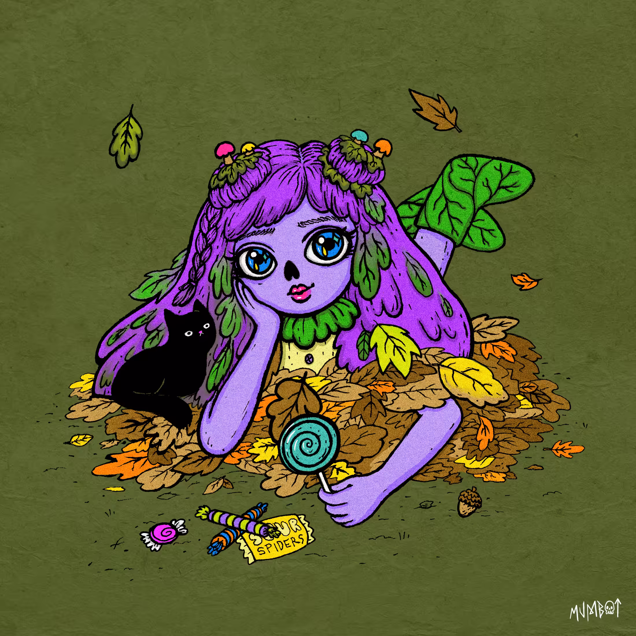 Candy, Leaves & Cats