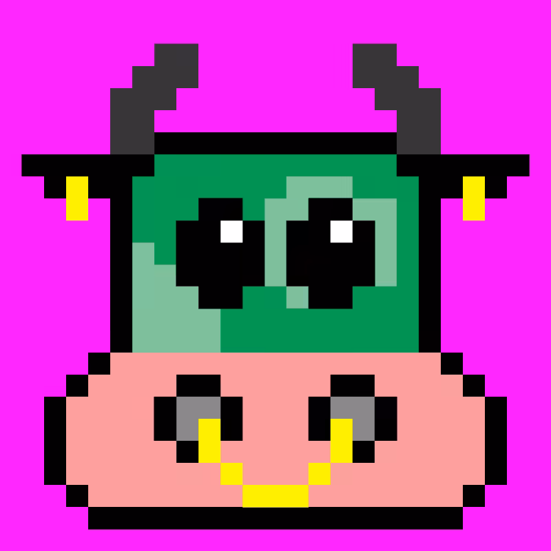 pixel cow #11