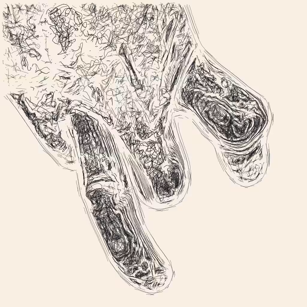 Hand (study for a pen plot)