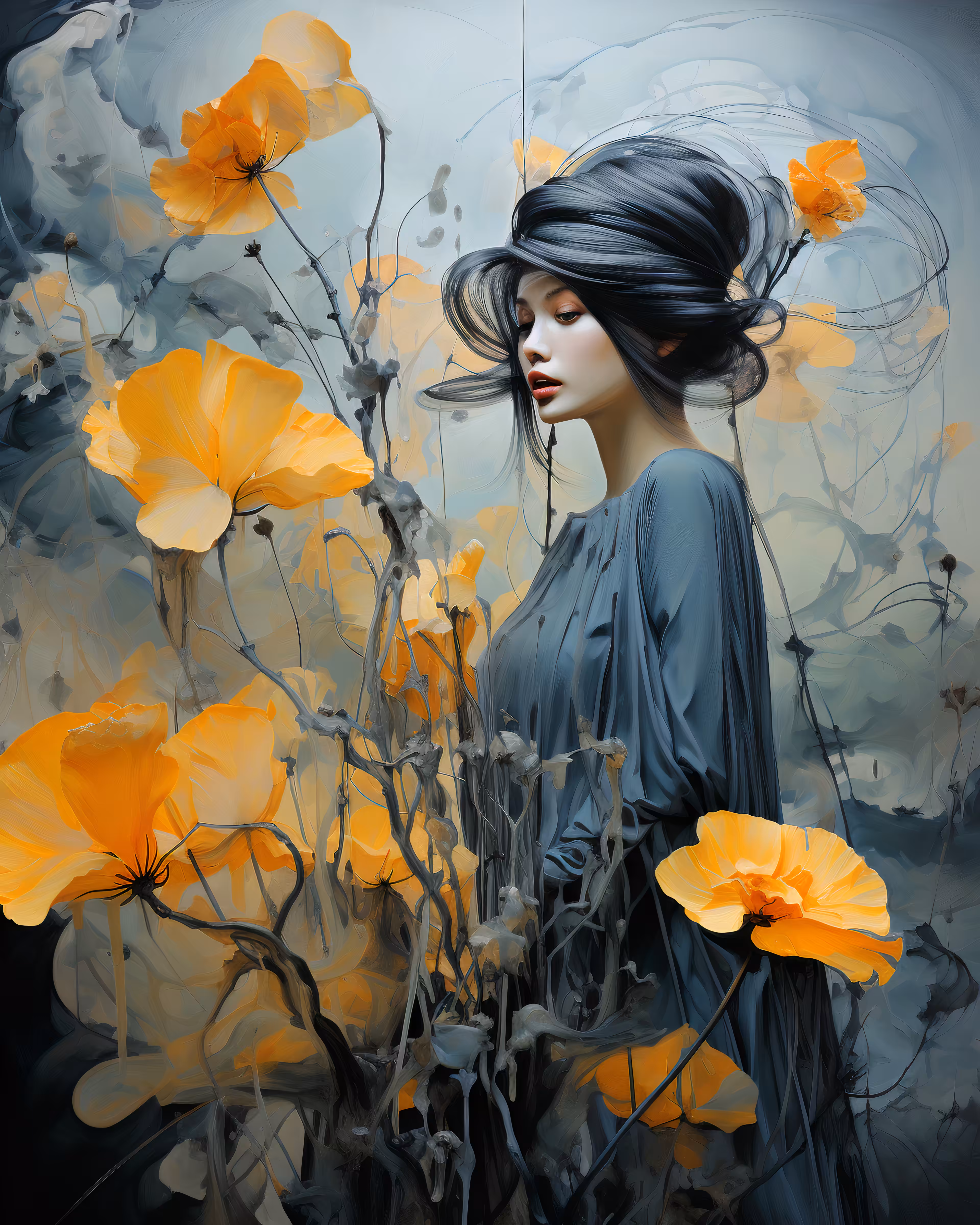 Mysterious Lady. Fantasy #003