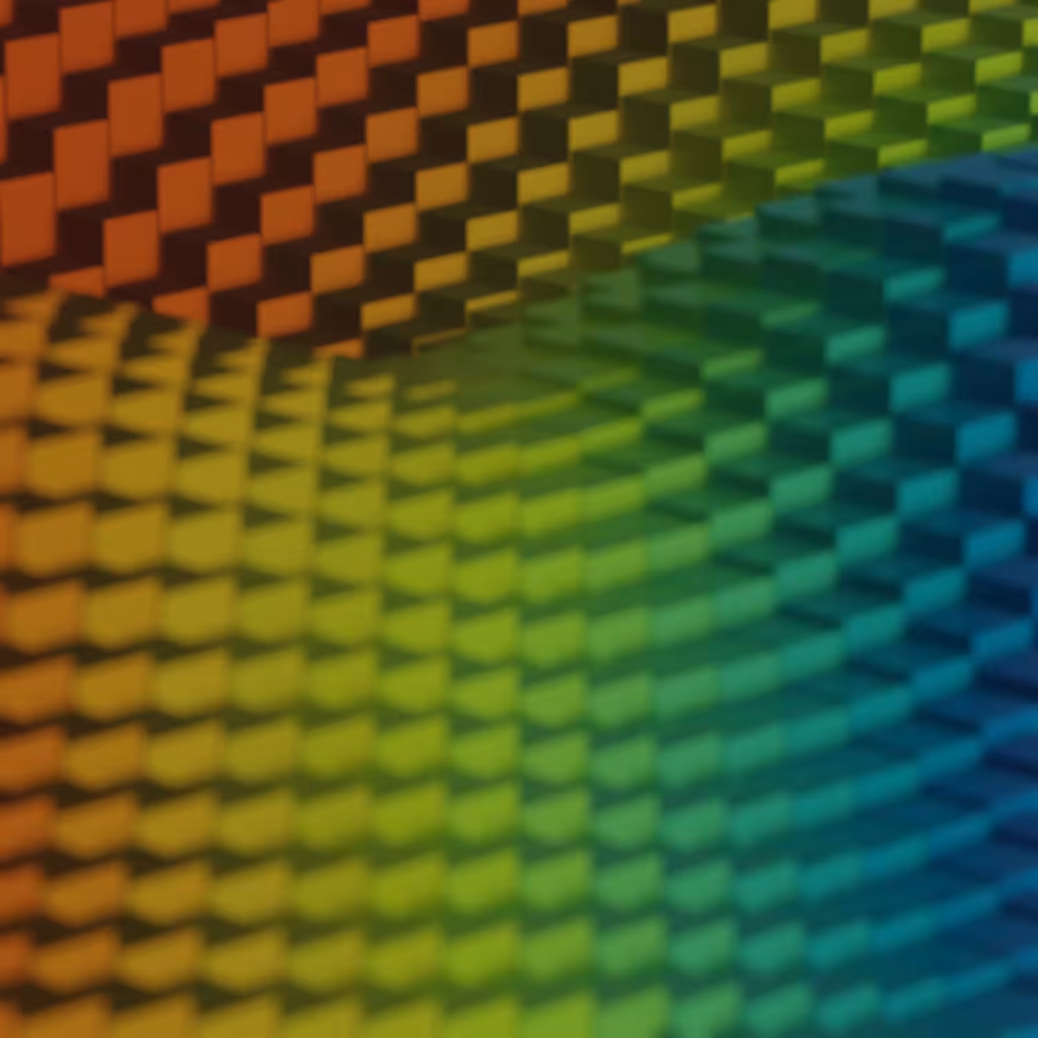 Cubes - Rainbow Ocean