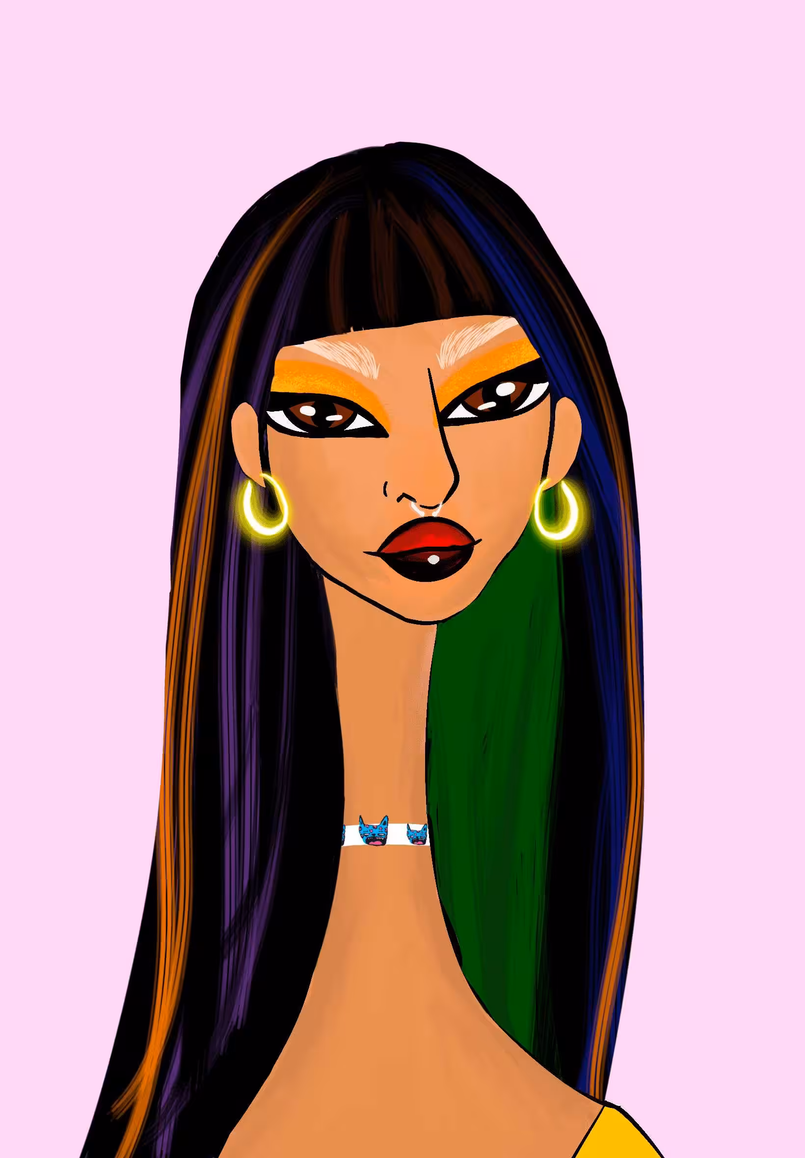 Long Neckie Lady #2657