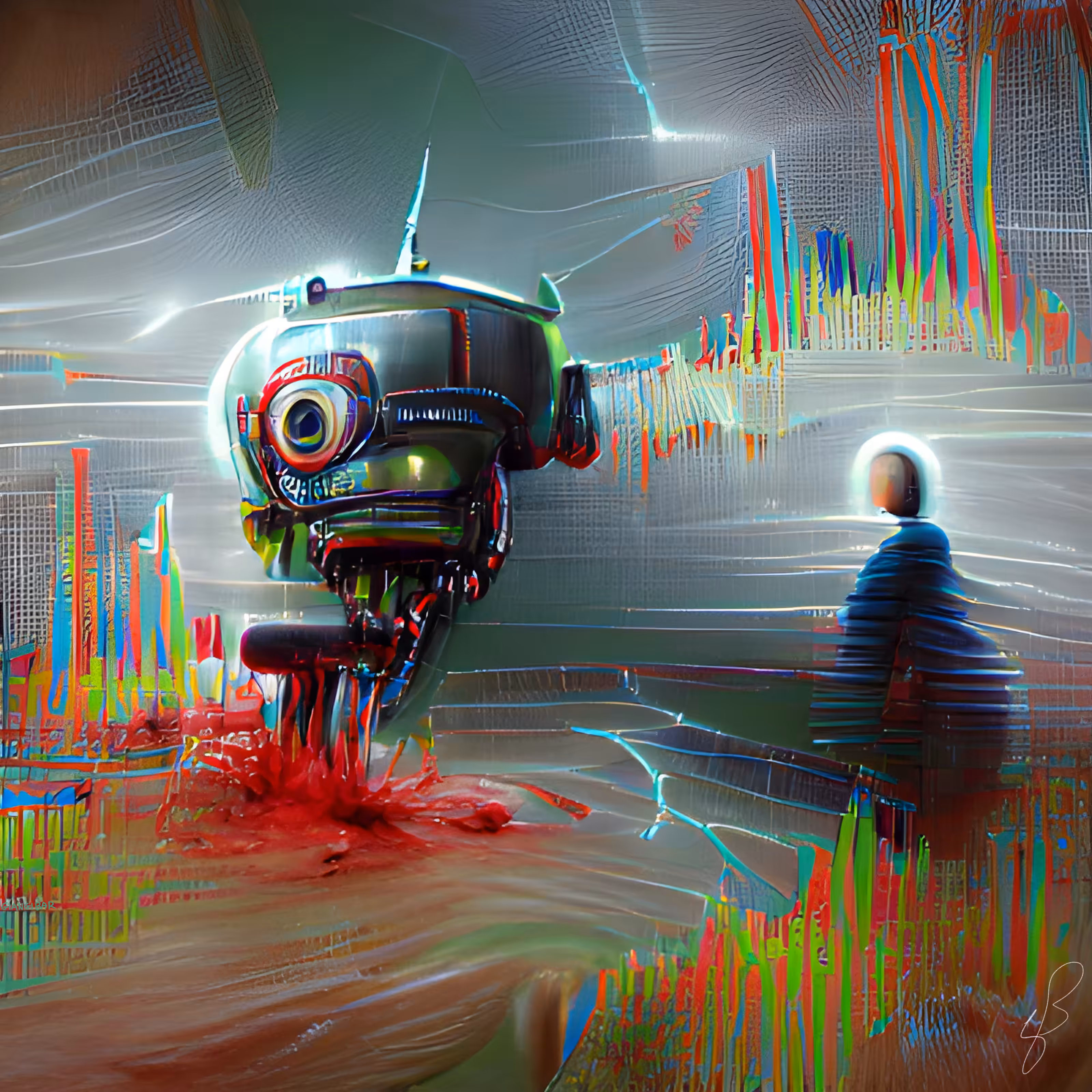 Bloody curious droid